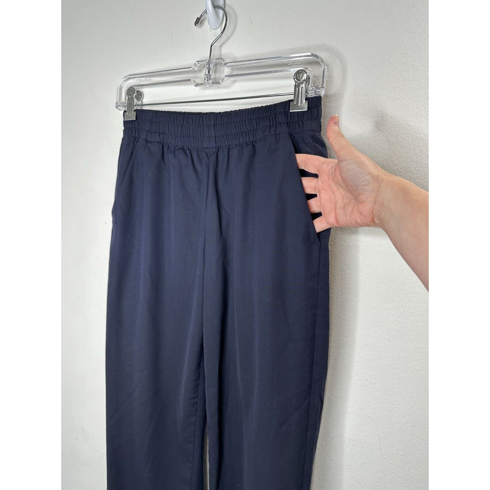 Everlane Everlane Black Italian GoWeave Easy Pull On Wool Pant 0 Size 25" / US 0 / IT 36 - 6 Thumbnail