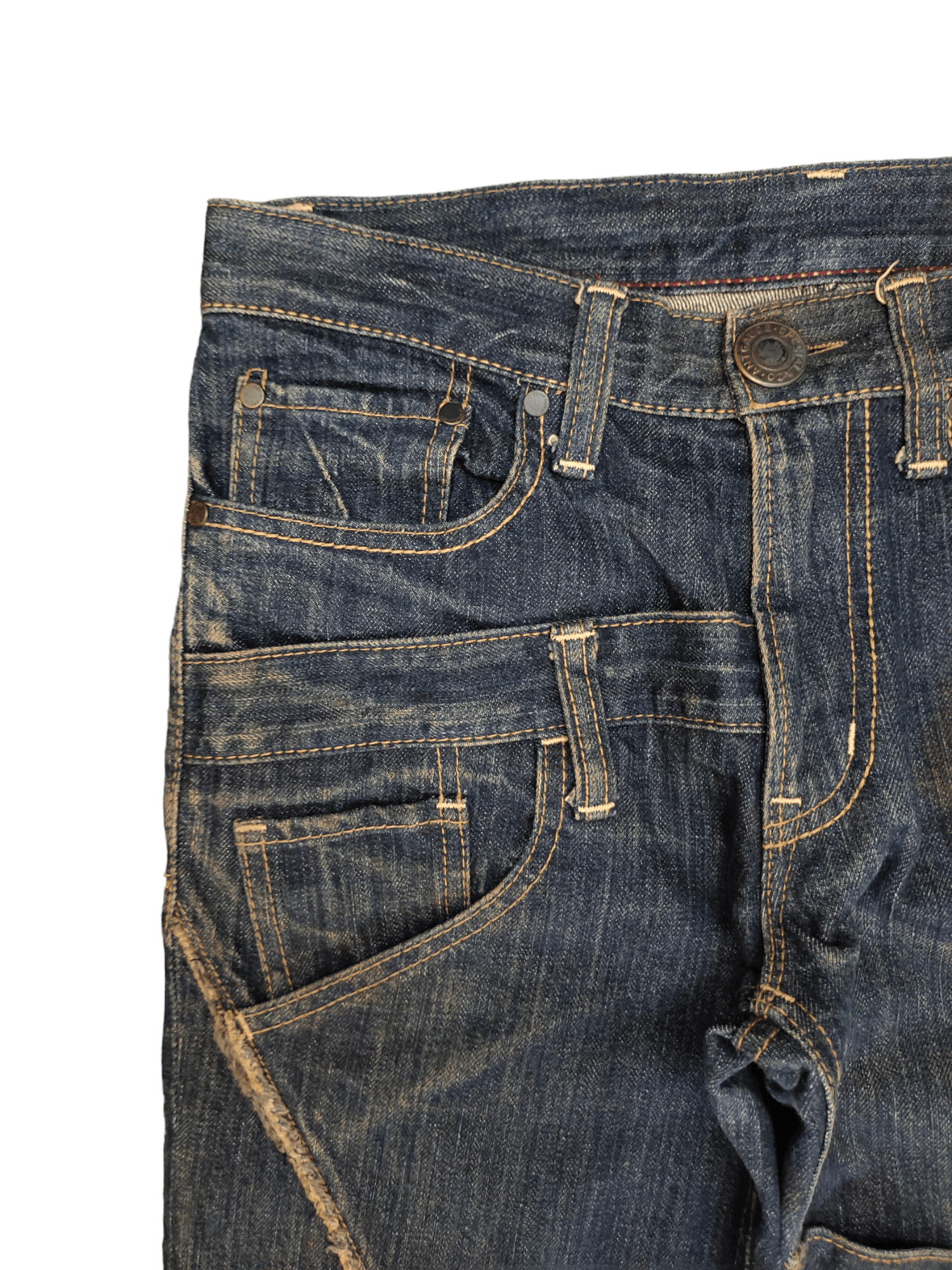 Kapital Antgauge Double Waist Cut & Sew Denim Jeans Hysterics Style Size US 30 / EU 46 - 4 Thumbnail