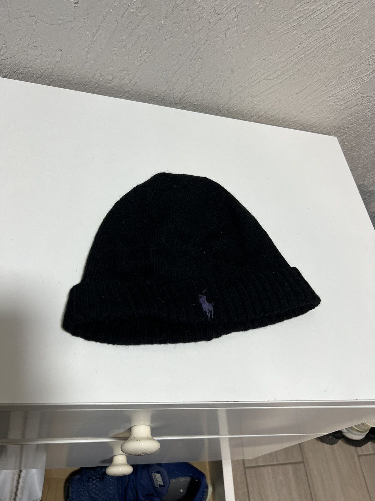 Vintage Vintage Polo Ralph Lauren Wool Black Hat Size ONE SIZE - 2 Thumbnail