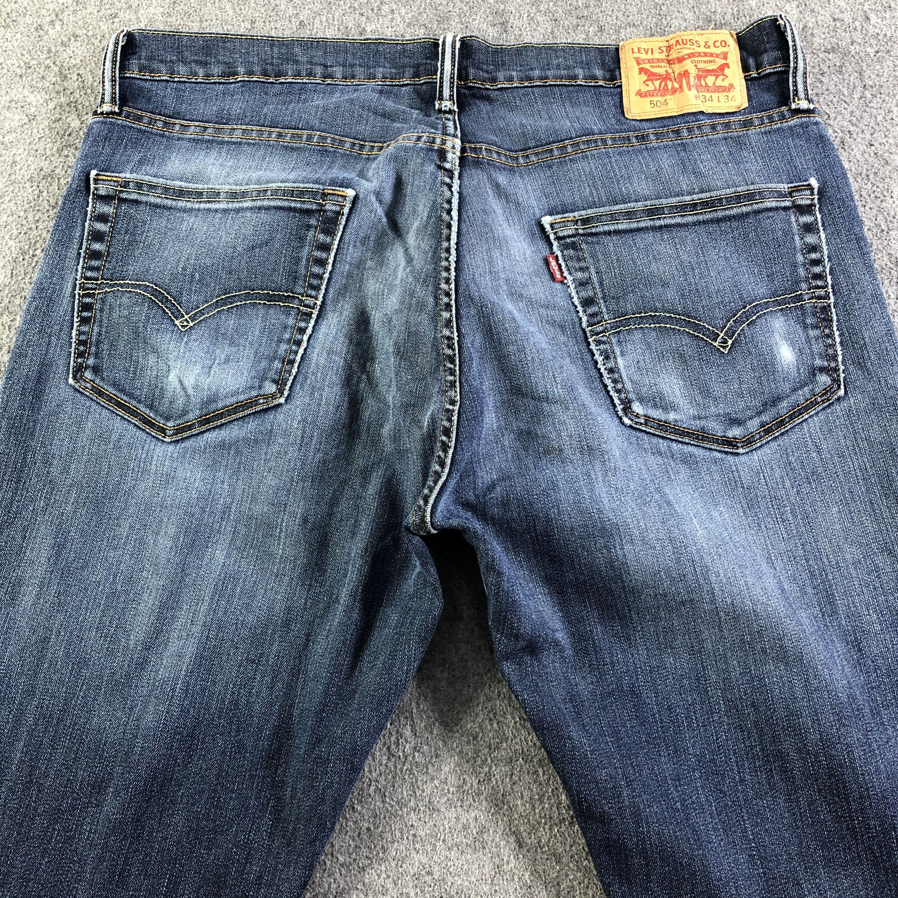 Levi's Vintage Blue Wash Levis 504 Jeans-J3692 Size US 35 - 4 Thumbnail