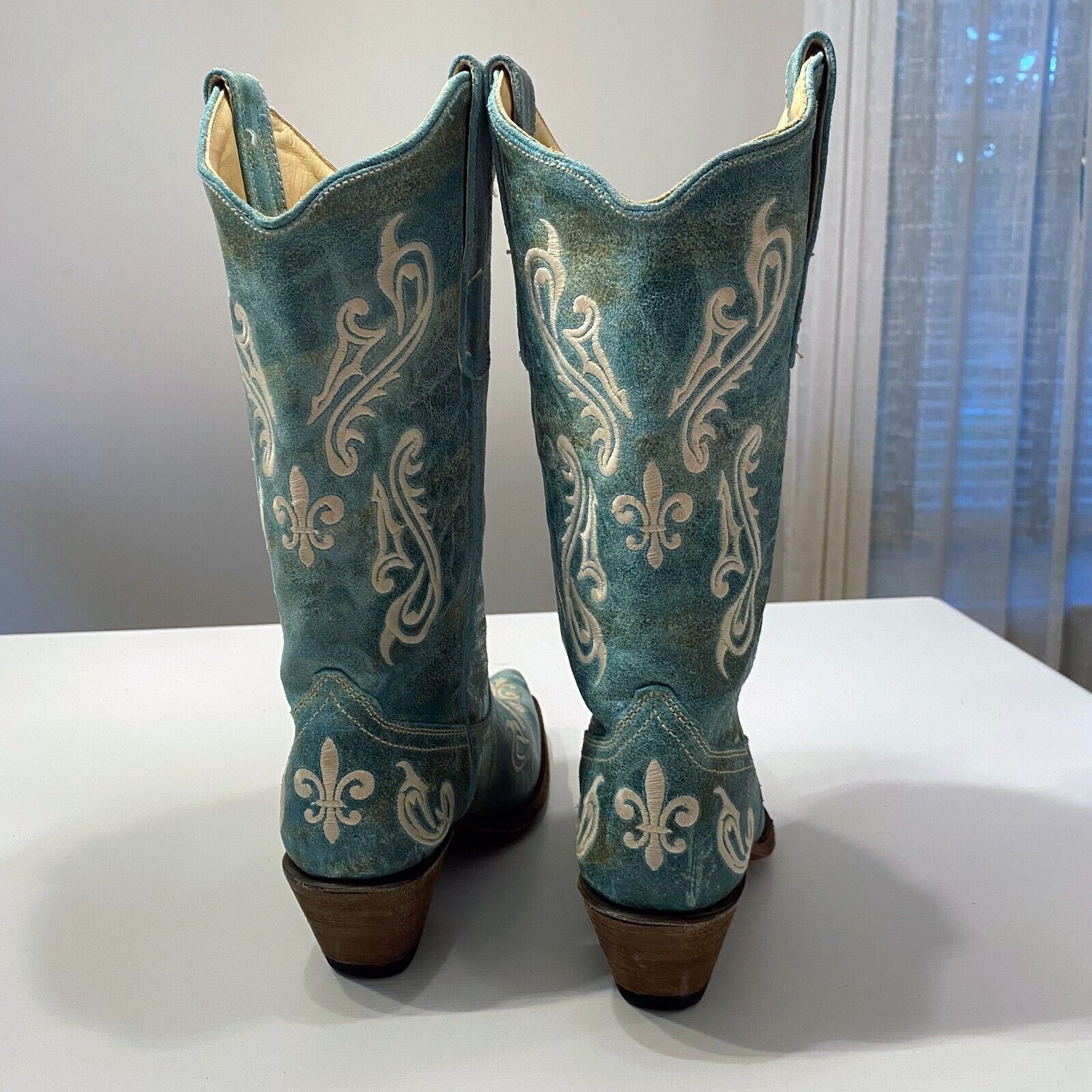 Corral Corral Turquoise Blue Cortez Cowboy Boots Style R1973 9.5 M Size US 9.5 / IT 39.5 - 7 Thumbnail