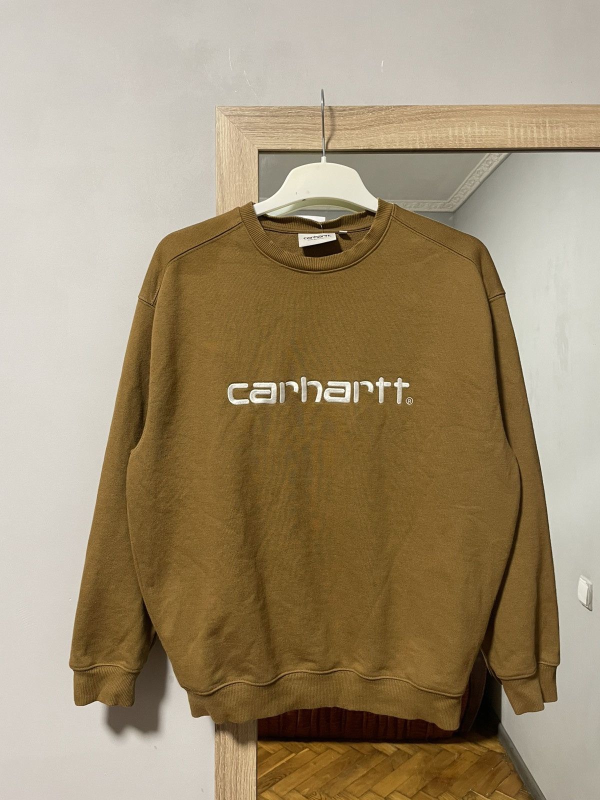 Carhartt Carhartt sweatshirt big logo size small vintage Size US S / EU 44-46 / 1 - 5 Thumbnail