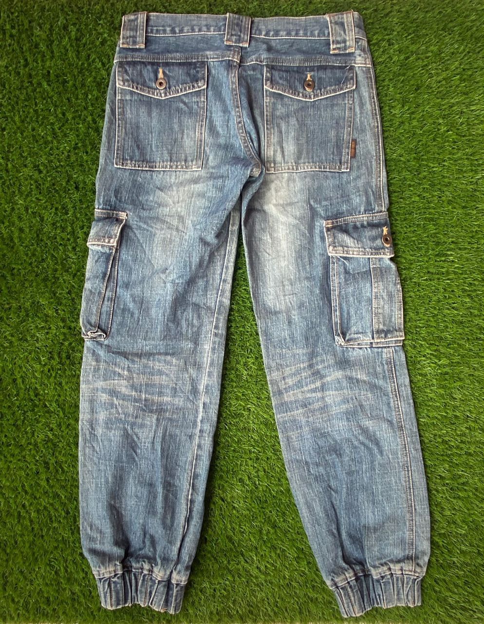 Hysteric Glamour × Japanese Brand Rare Hysteric Glamour Cargo Jogger Denim Pants Size US 31 - 2 Thumbnail
