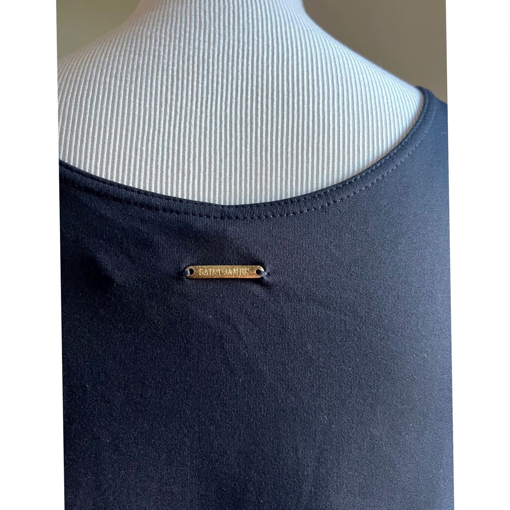 Saint James Mademoiselle Saint James Dress Swim Cover-Up Athletic Navy Stripe Women’s Sz 8 Size M / US 6-8 / IT 42-44 - 6 Thumbnail