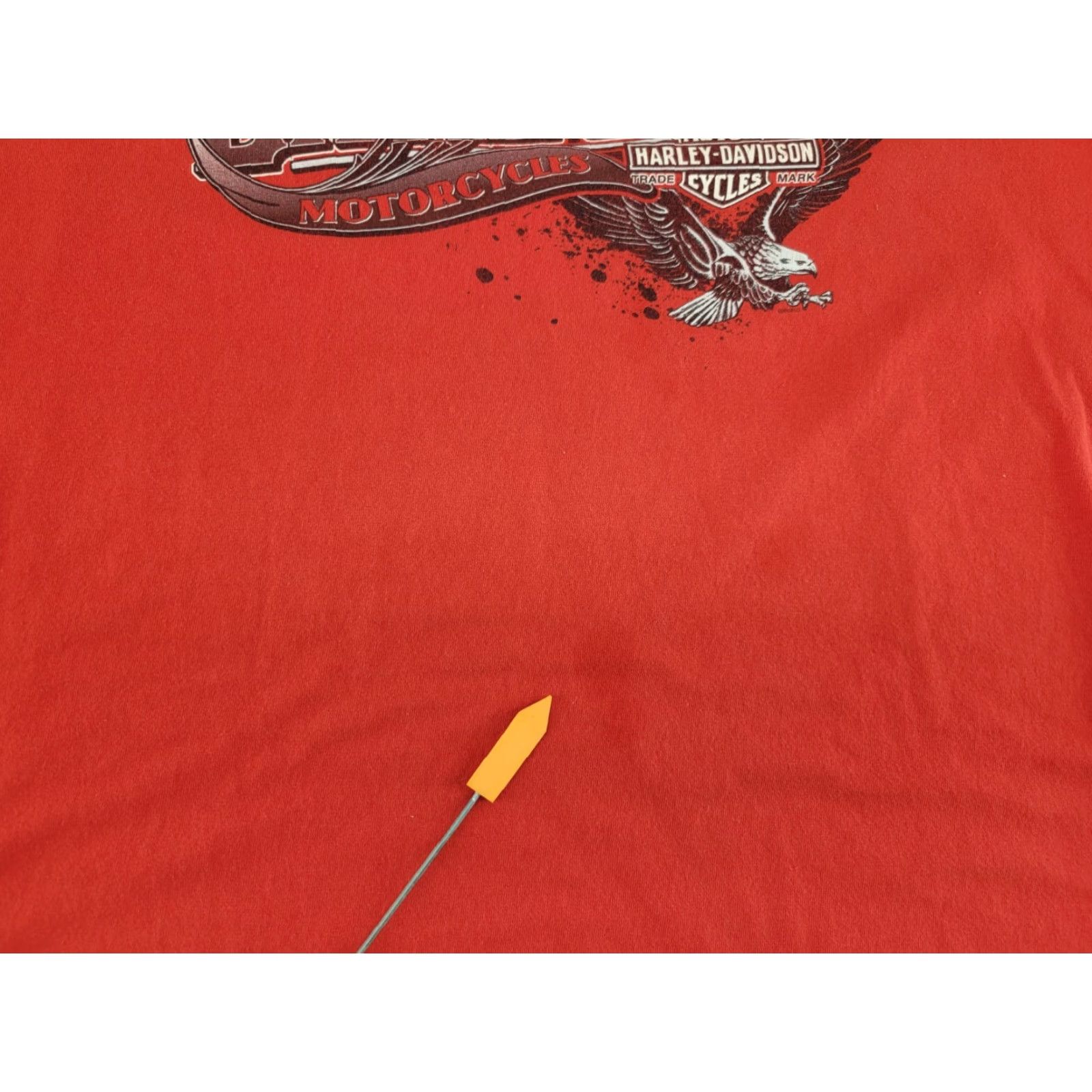 Harley Davidson Harley-Davidson T-Shirt Mens XL Red Short Sleeve Crew Neck Graphic Print Logo Vintage: No, Natchez Trace, Tuscumbia, Alabama Theme Biker, Motorcycle Size US XL / EU 56 / 4 - 2 Thumbnail