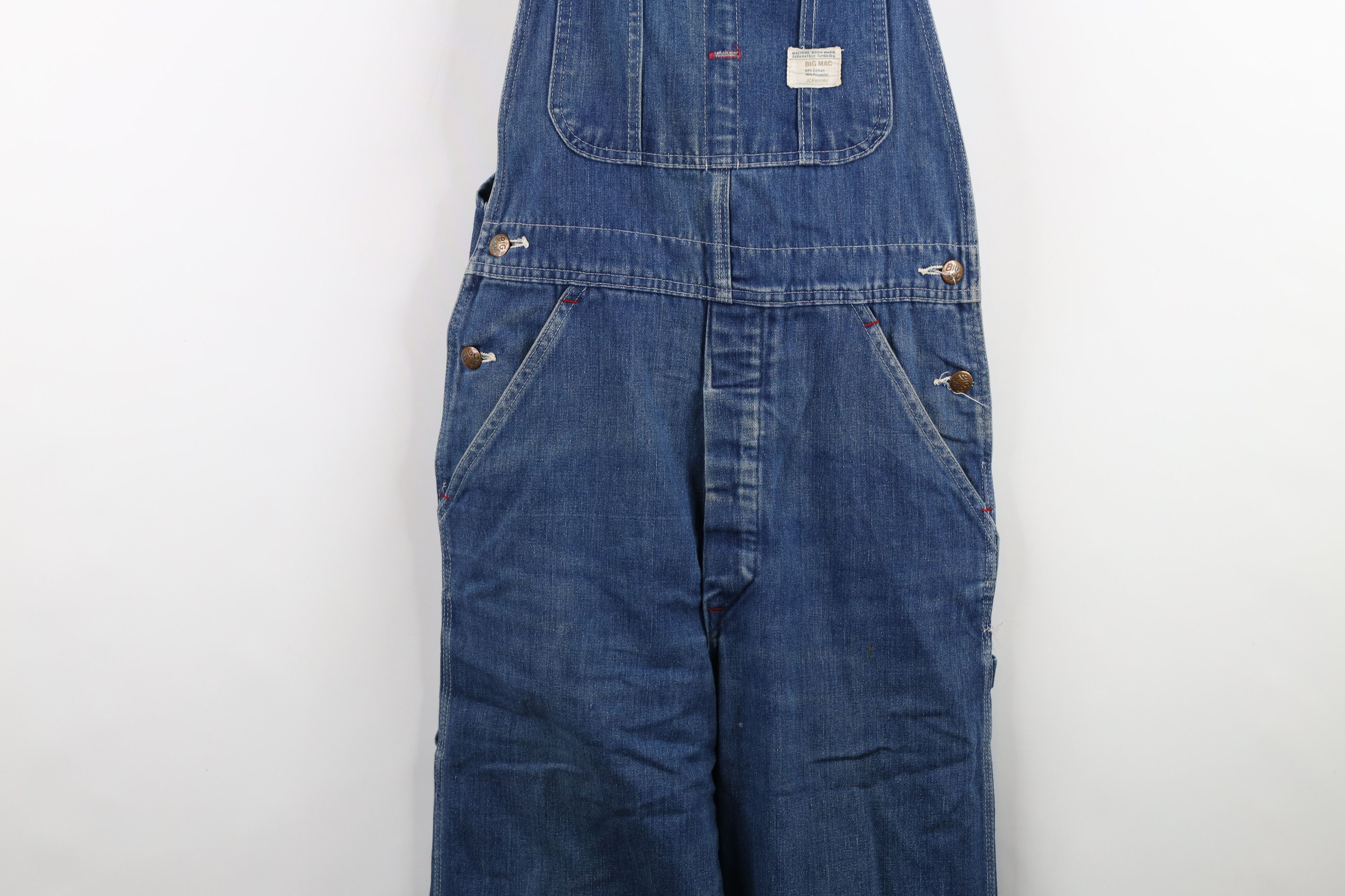 Big Mac × Vintage Vintage 60s Big Mac Distressed Square Bak Overalls Size US 30 / EU 46 - 3 Thumbnail