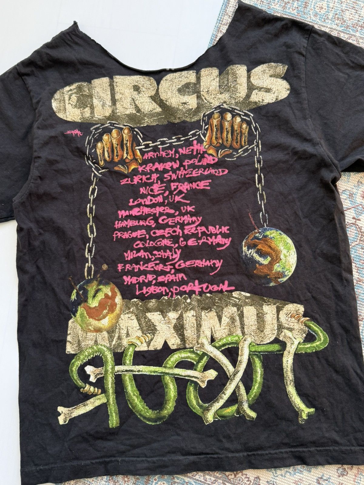 Travis Scott TRAVIS SCOTT GOD I'M FREE TONIGHT EUROPETOUR TEE DISTRESSED Size US M / EU 48-50 / 2 - 3 Thumbnail
