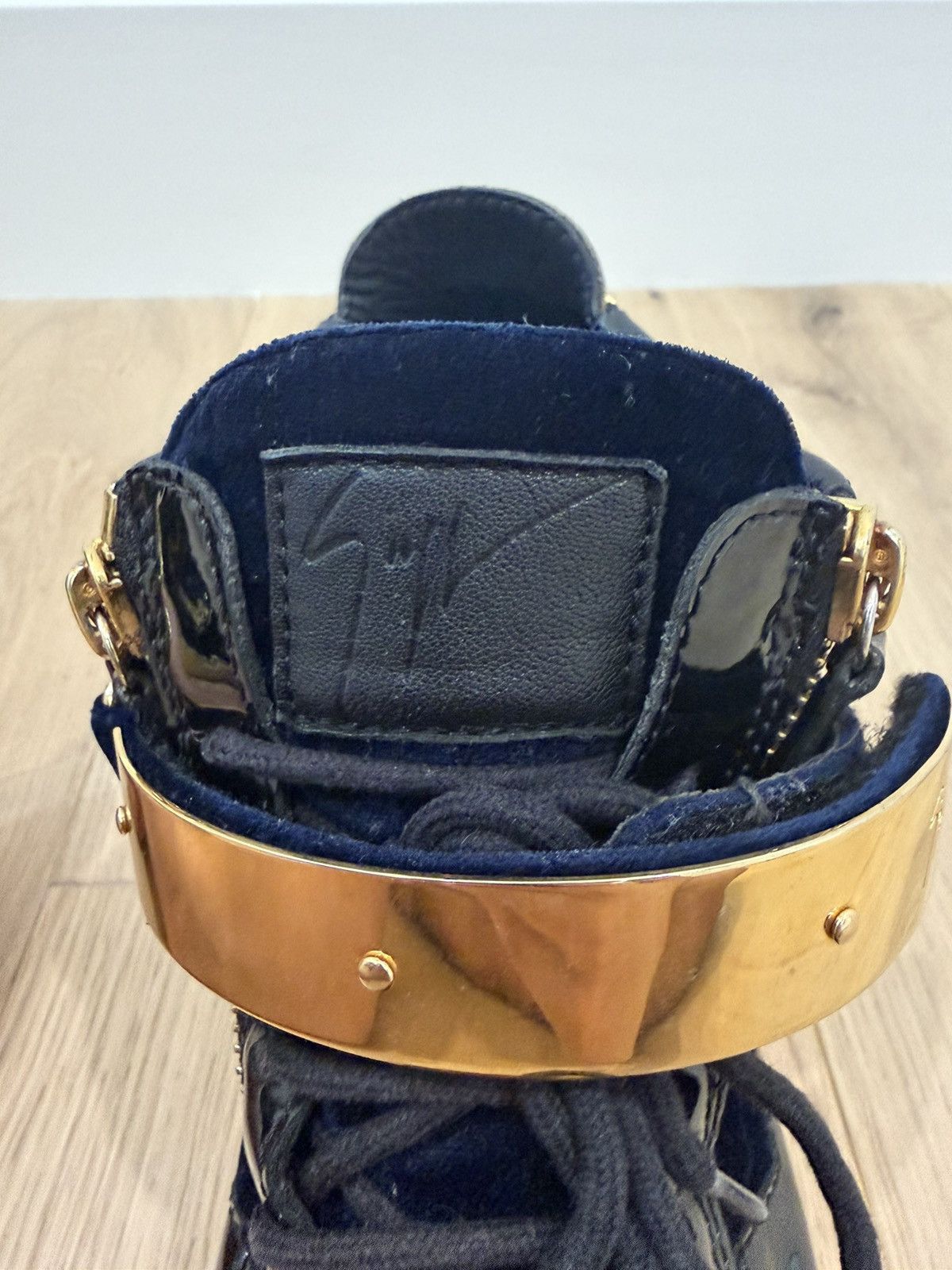 Giuseppe Zanotti Giuseppe Zanotti Dark Blue High Top Double Zipper Size US 8 / EU 41 - 5 Thumbnail