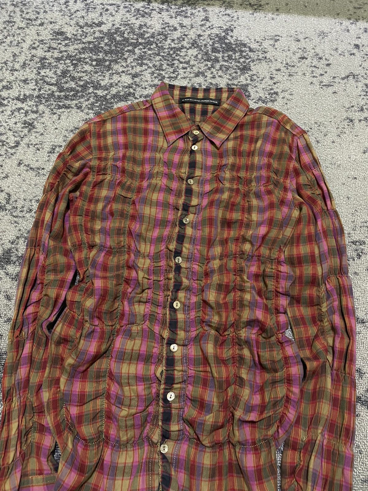 Marithe + Francois Girbaud Le jean de marithe fracois girbaud plaid shirt Size M / US 6-8 / IT 42-44 - 3 Thumbnail
