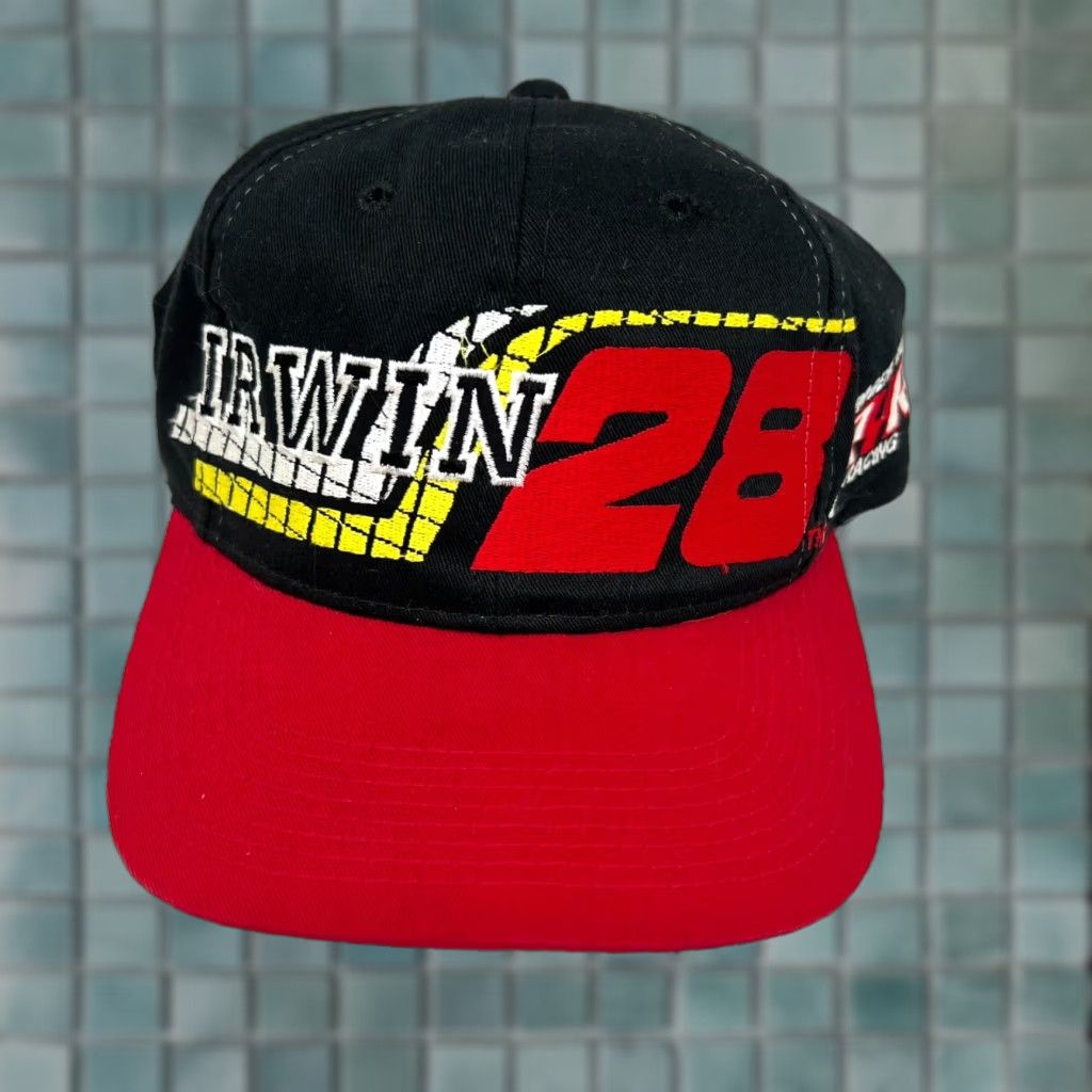 NASCAR VINTAGE Competitors View Kenny Irwin NASCAR Snapback Cap Hat Astro Boy Black One Size 90s Mens Size ONE SIZE - 1 Thumbnail