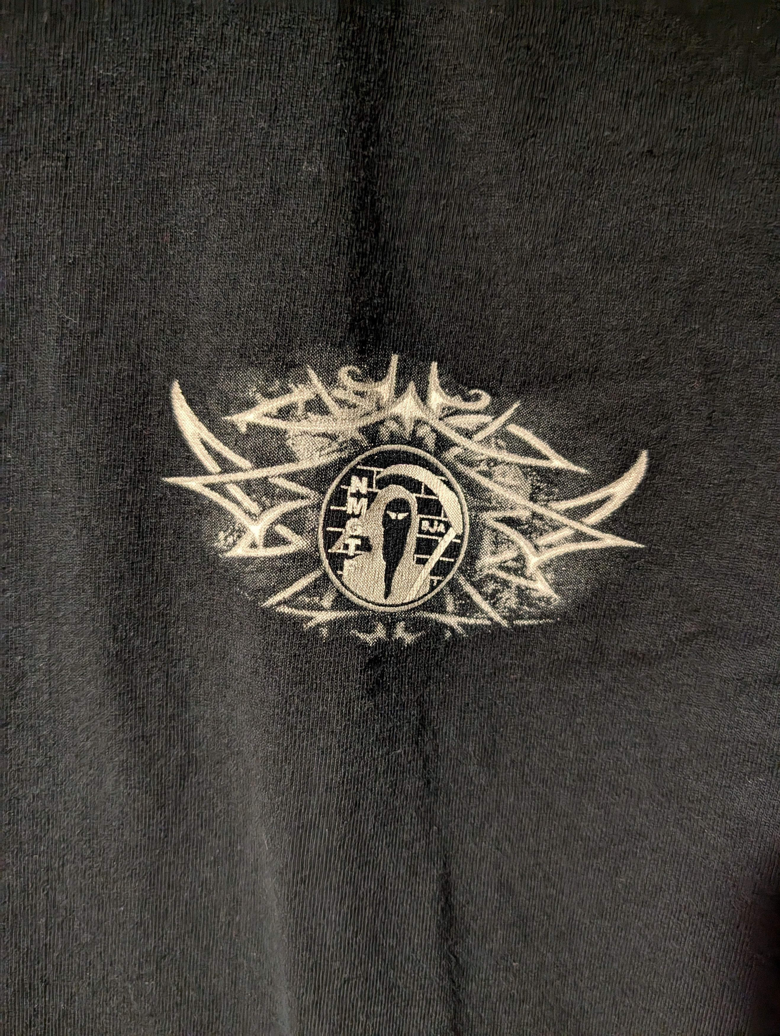 Arts & Science Vintage Y2K Skeleton Grim Reaper Scythe Black Large T-Shirt Size US L / EU 52-54 / 3 - 4 Thumbnail