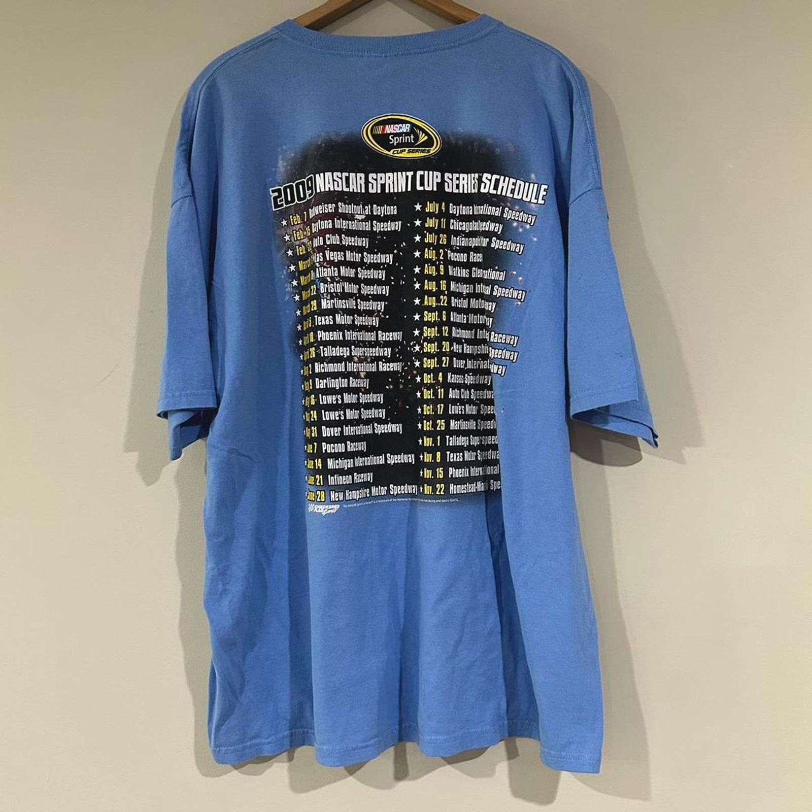 Gildan 2009 NASCAR Sprint Cup Racing Tee Shirt Size US XXL / EU 58 / 5 - 2 Thumbnail