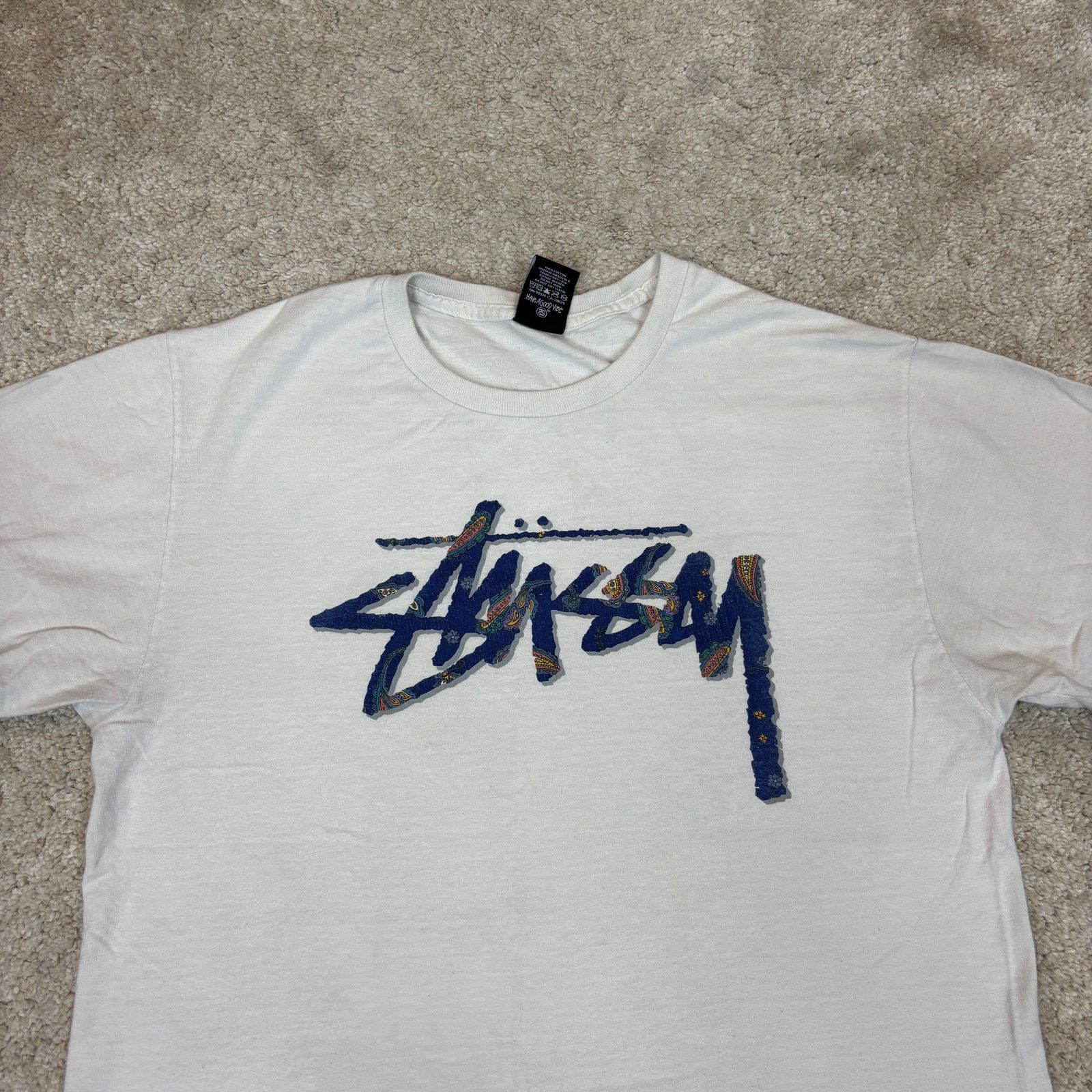 Stussy Vintage Y2K Stussy Liberty Bandana Paisley Logo Shirt Mens M Size US M / EU 48-50 / 2 - 2 Thumbnail