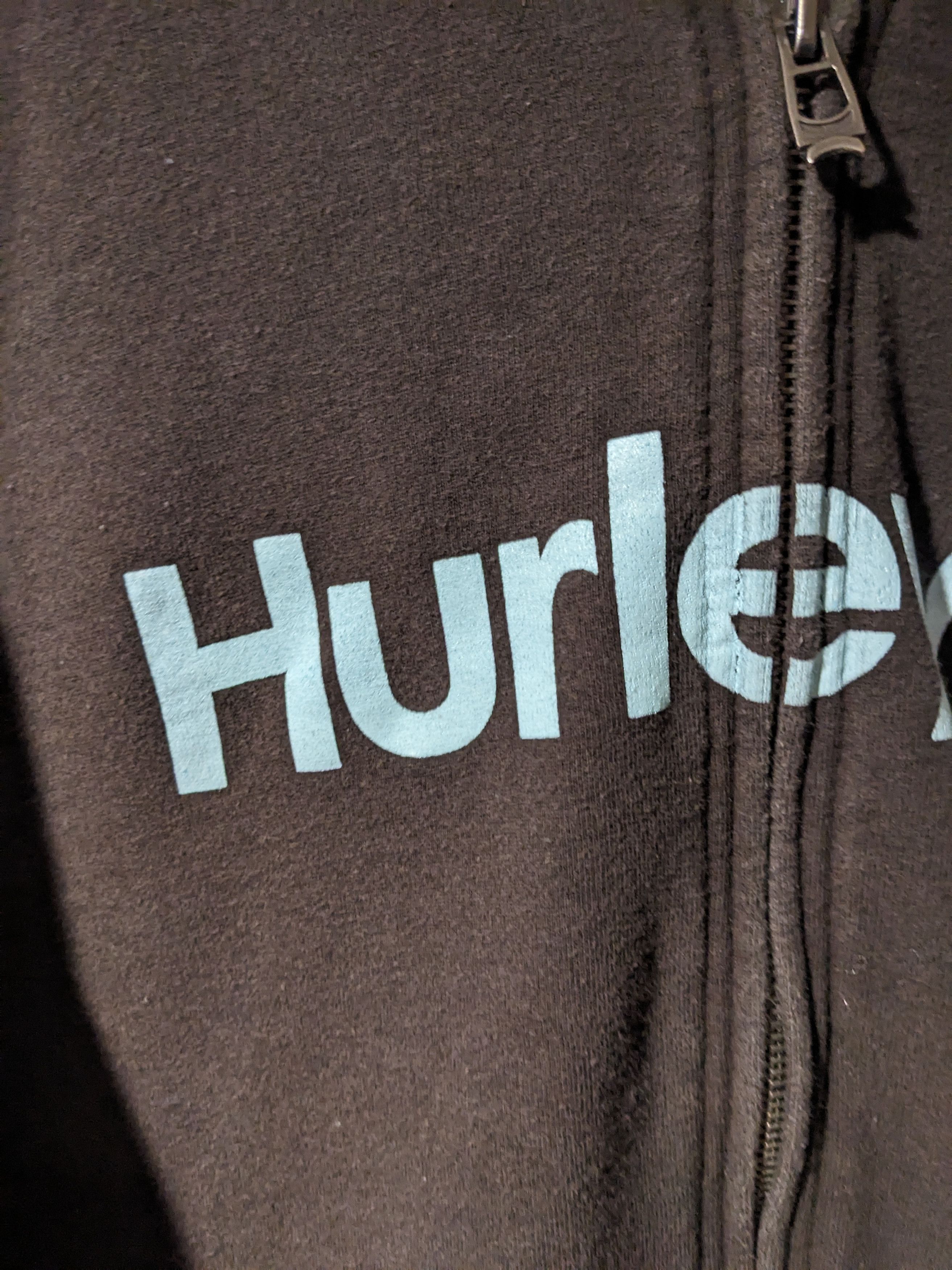 Hurley × Vintage Vintage Y2K Hurley Logo Spell Out Large Full Zip Hoodie Size US L / EU 52-54 / 3 - 2 Thumbnail