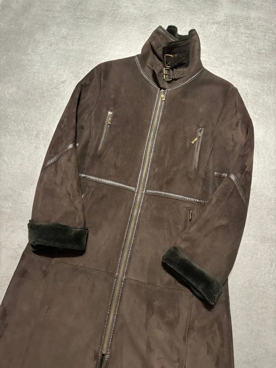 Balmain Balmain Brown Trench Suede Leather Fur Coat Size S / US 4 / IT 40 - 9 Thumbnail