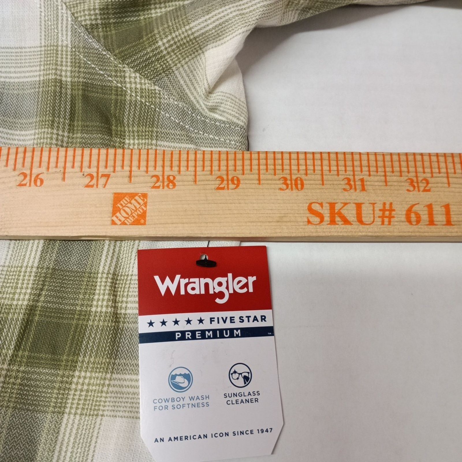 Wrangler Wrangler Cowboy Wash Twill Shirt Men's 3XL Loden Green Plaid Size US XXL / EU 58 / 5 - 5 Thumbnail