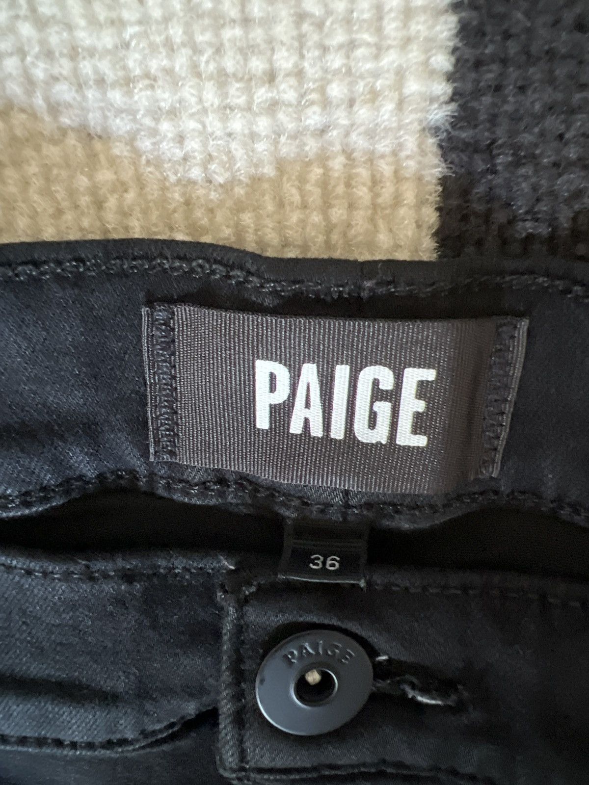 Paige Paige Slim Black Denim Size US 36 / EU 52 - 1 Thumbnail