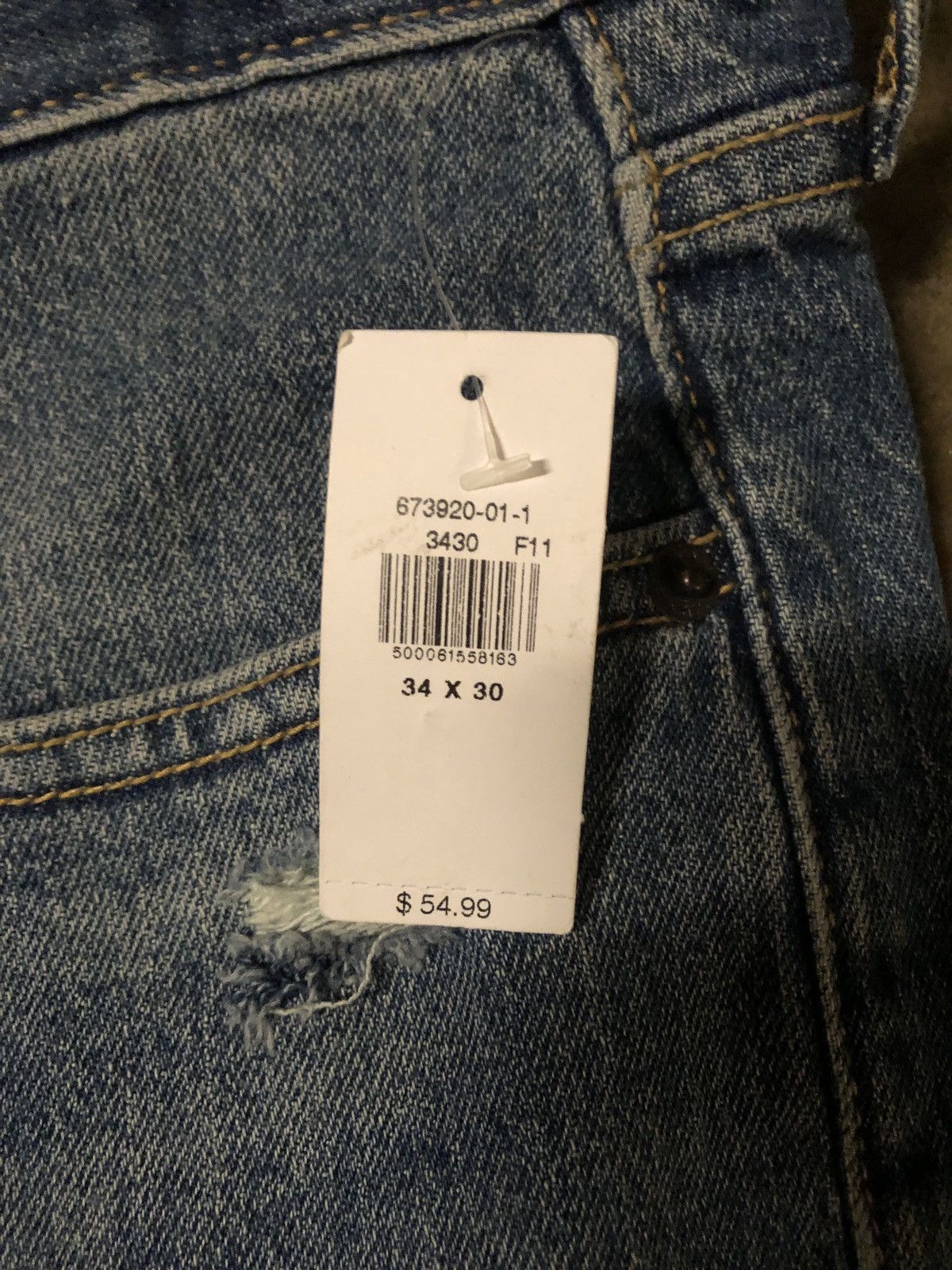 Old Navy Slim men’s 34x30 ripped jeans Size US 34 / EU 50 - 3 Thumbnail