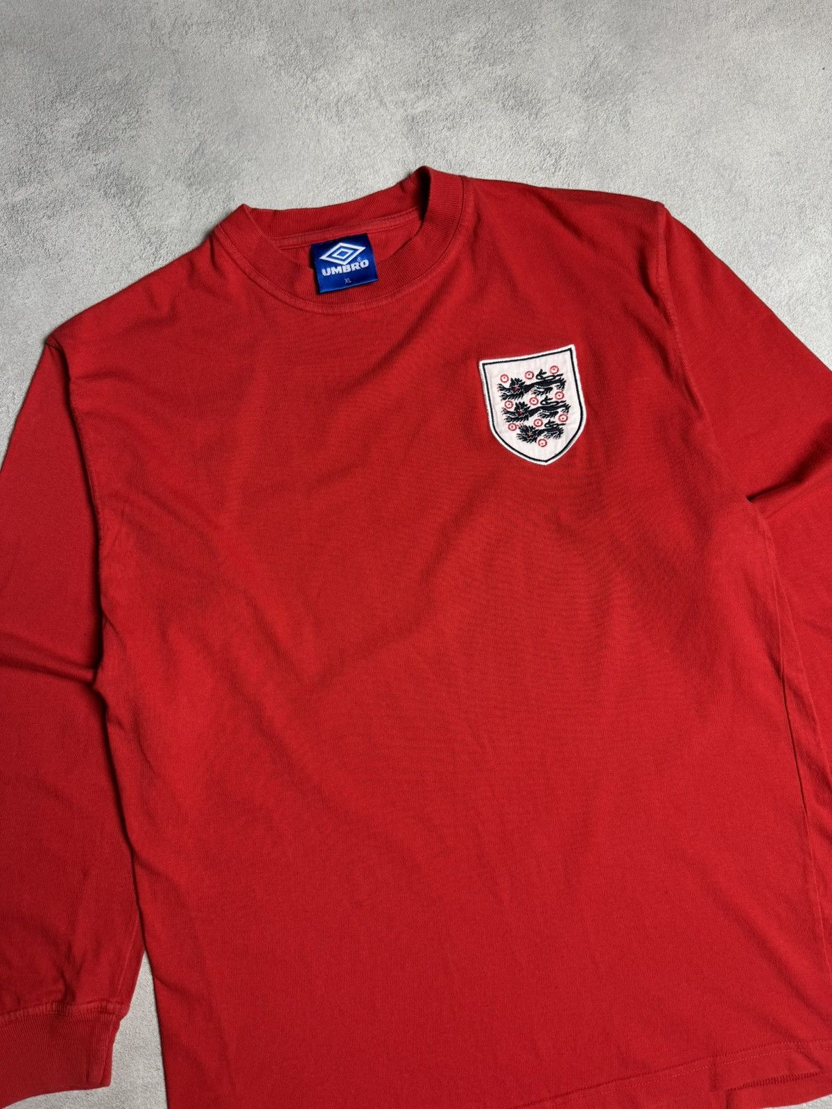 Umbro England 1990s Retro Football Soccer Shirt Long Sleeve Umbro Size US XL / EU 56 / 4 - 3 Thumbnail