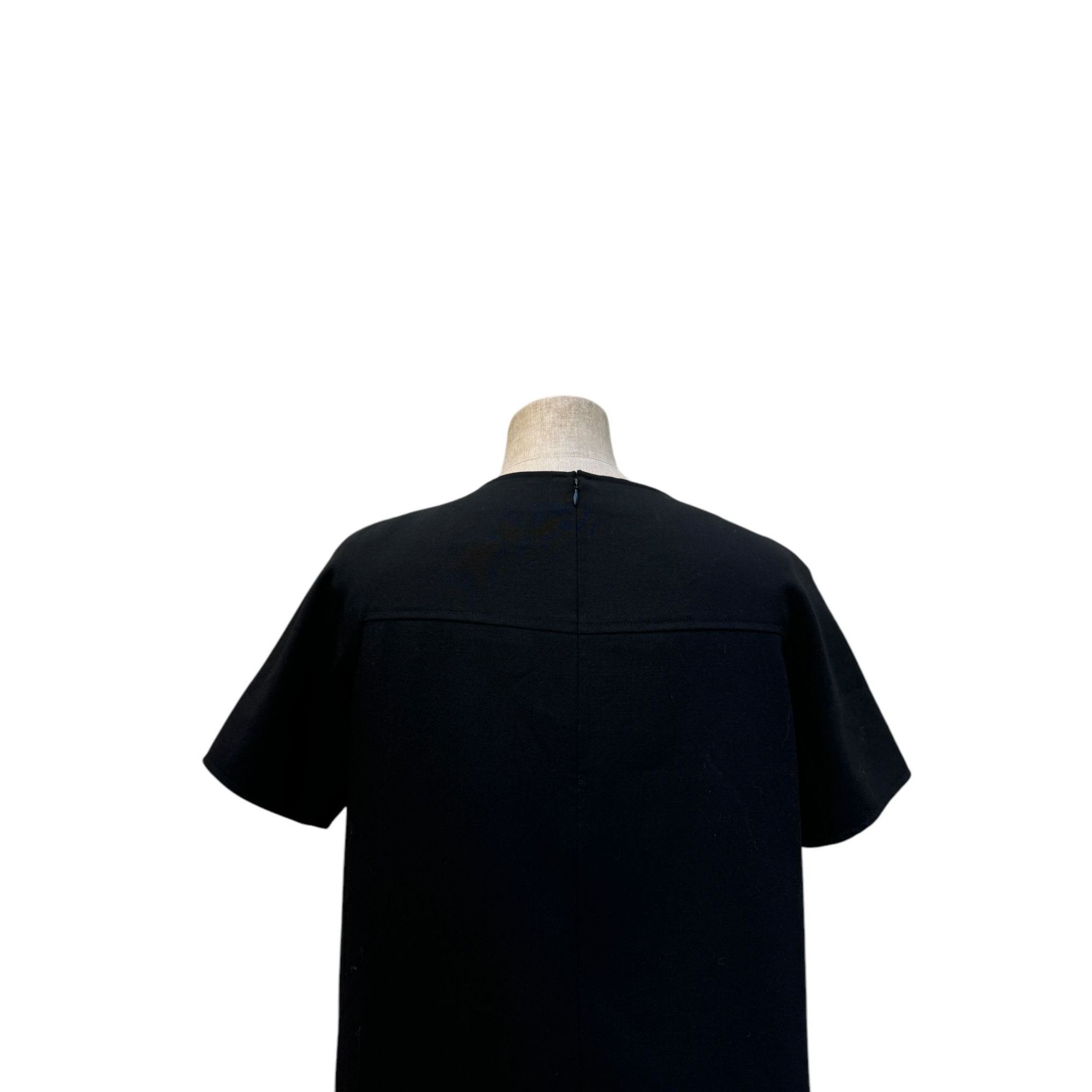 Balenciaga Vintage Black Wool Dress Size M / US 6-8 / IT 42-44 - 4 Thumbnail