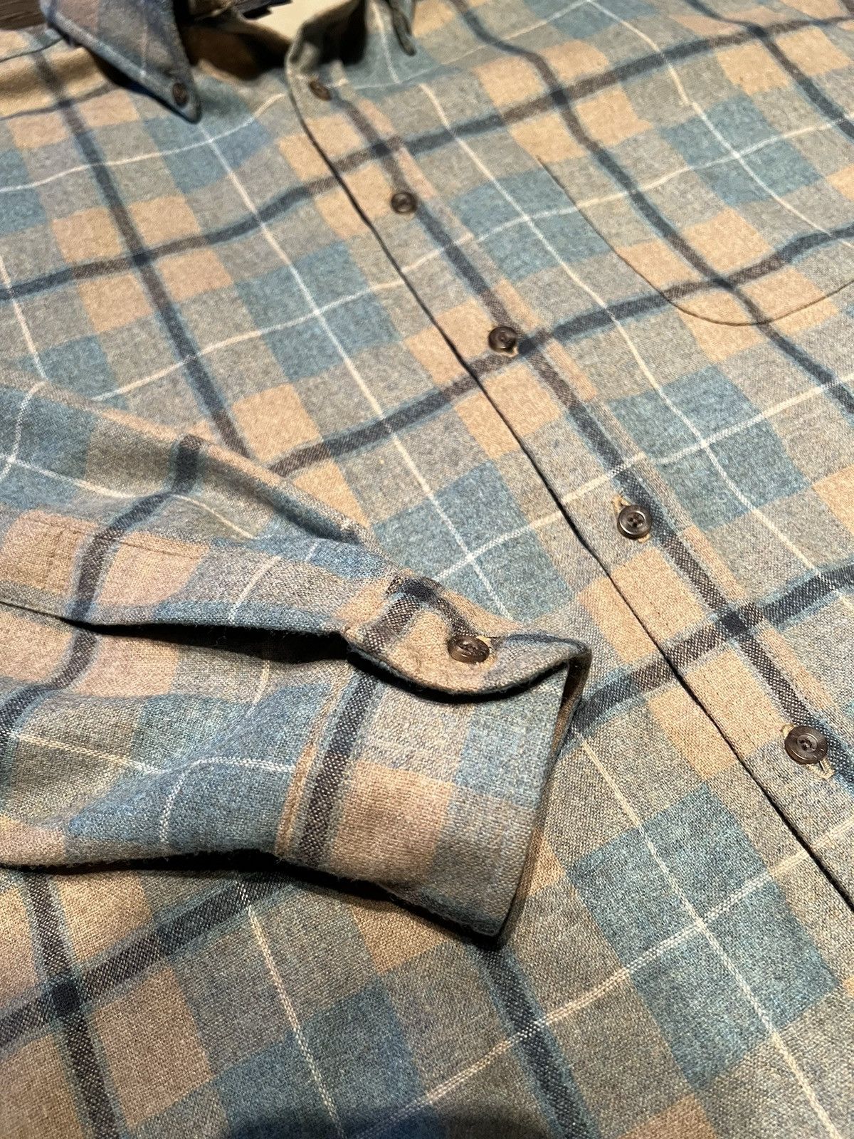 Pendleton RARE PENDLETON WOOL Plaid Flannel BUTTON-DOWN FIRESIDE SHIRT Size US L / EU 52-54 / 3 - 3 Thumbnail