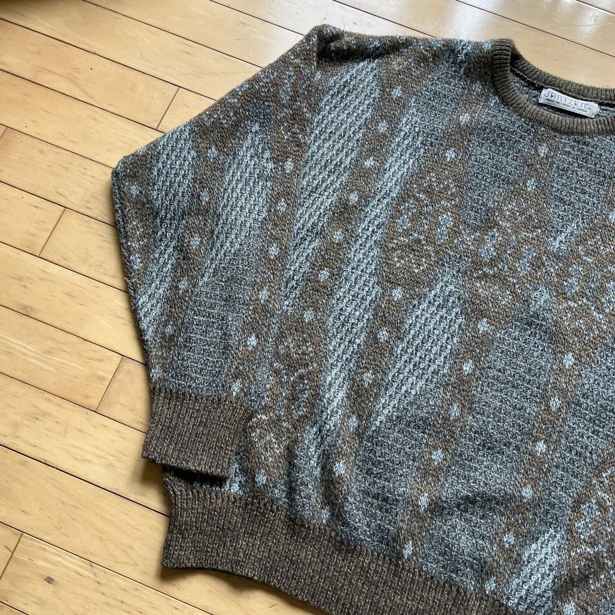 Vintage Brown Vintage knit sweater Size US L / EU 52-54 / 3 - 3 Thumbnail