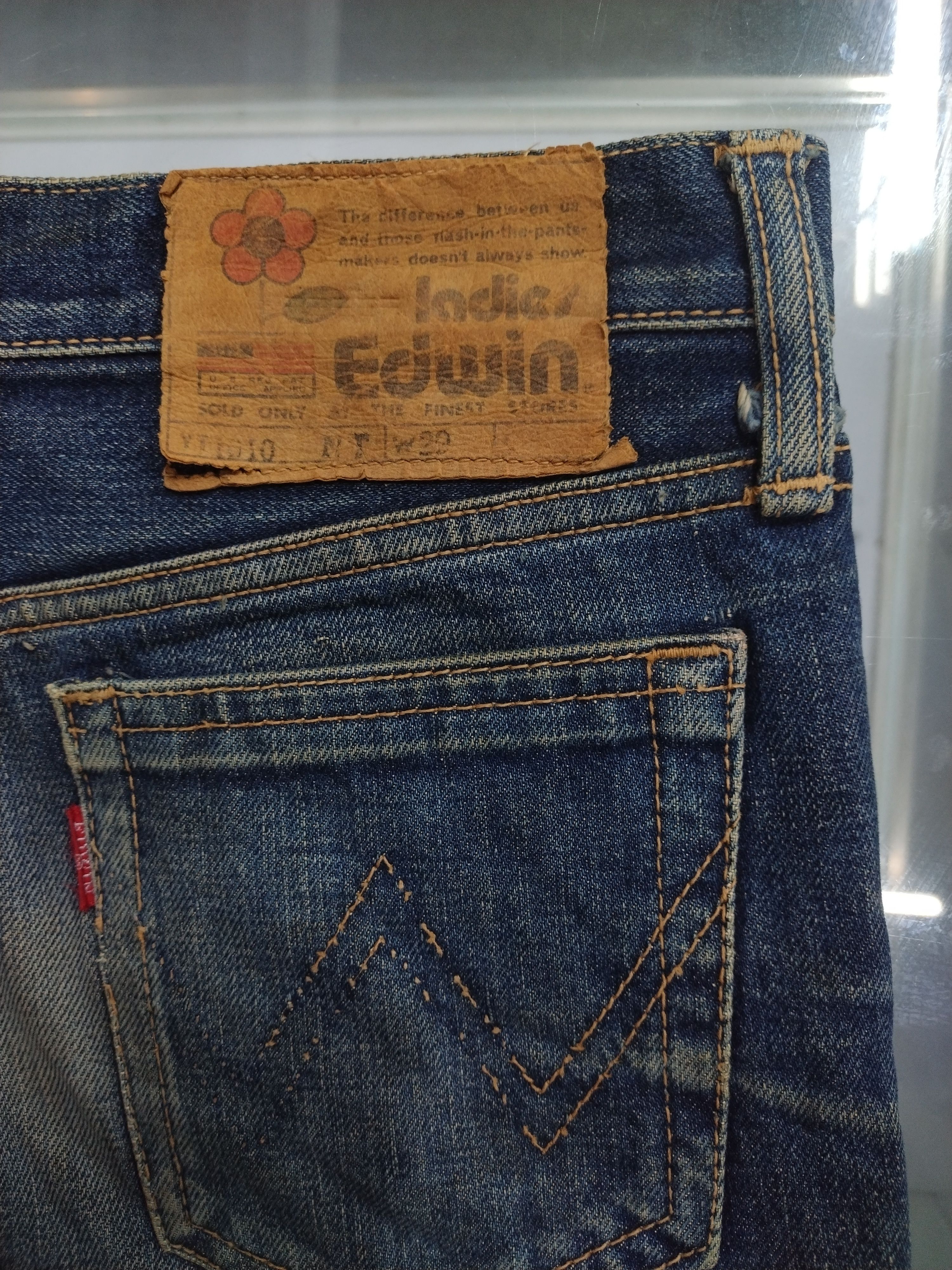 Edwin Vintage 70/80's Edwin Ladies Boot Cut Flared Denim Jeans🎉 Size 28" / US 6 / IT 42 - 10 Thumbnail