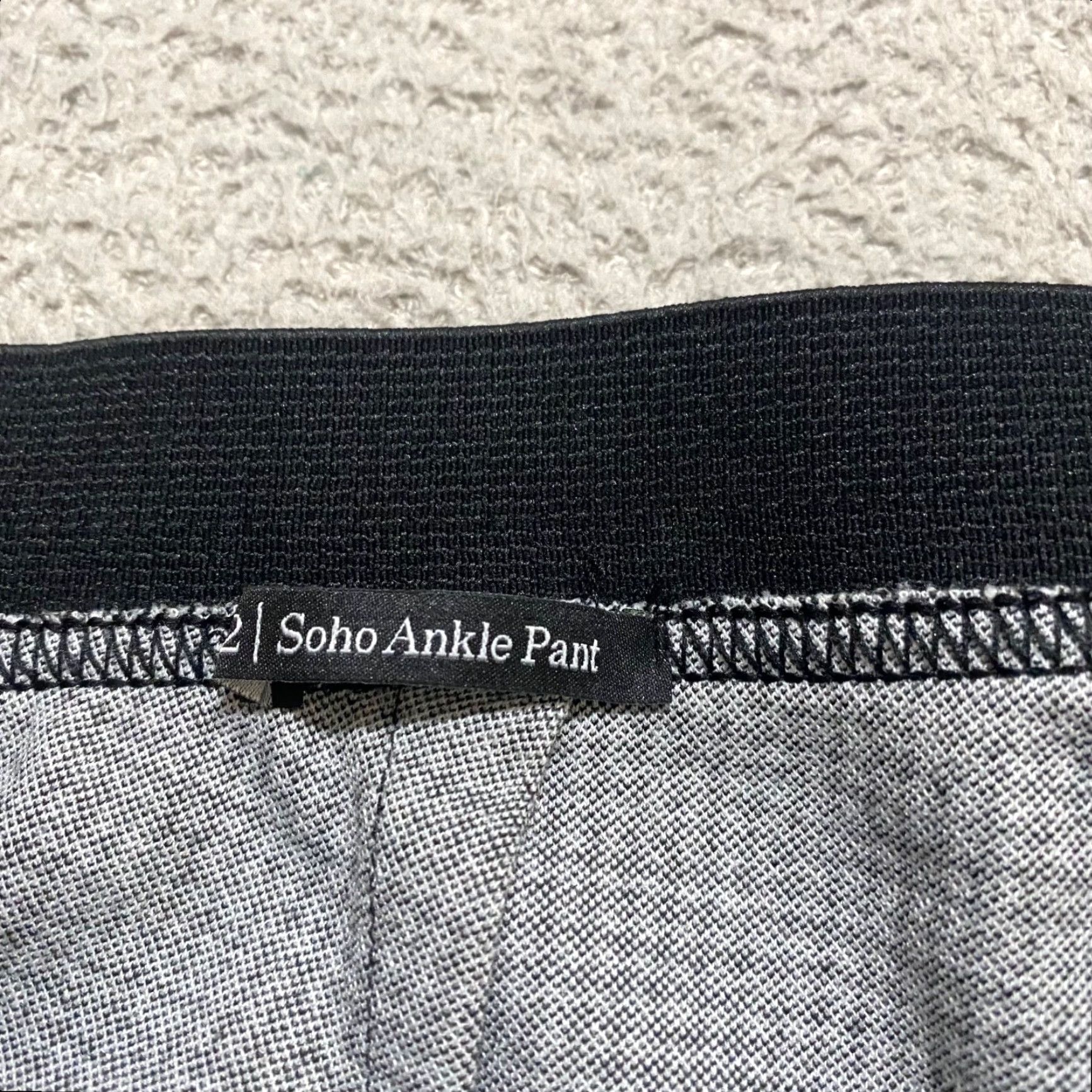 Talbots Talbots Women Pants 12 Black White Houndstooth Soho Ankle Pull On Knit High Rise Size 34" / US 12 / IT 48 - 4 Thumbnail