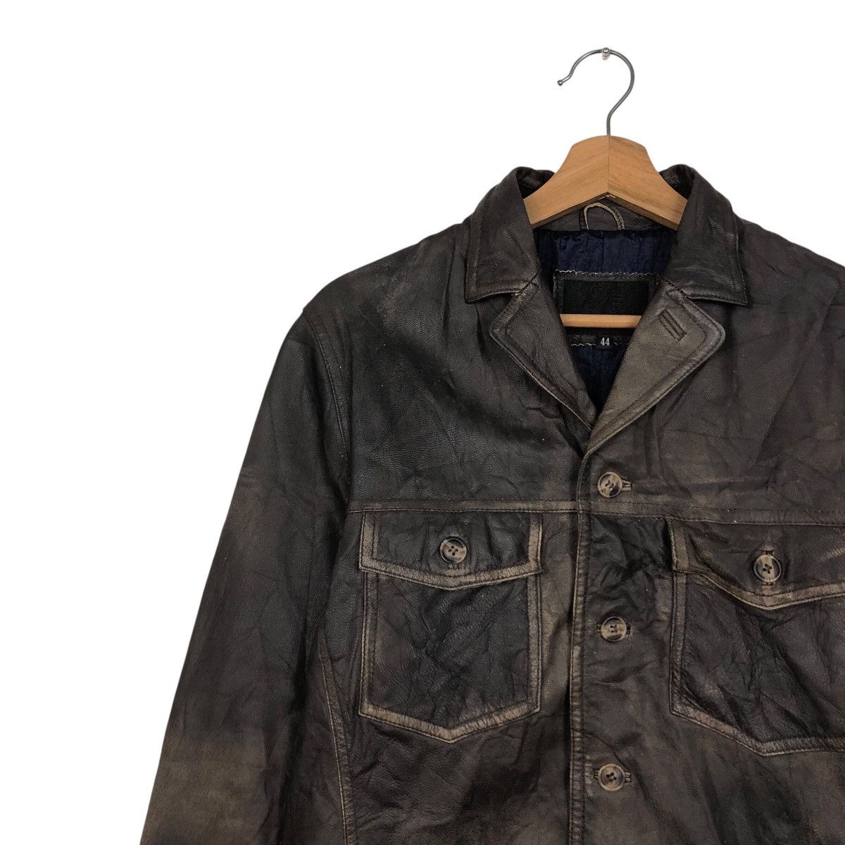 Japanese Brand 📌Vintage Biker Leather Jacket Button Custom Culture Size US M / EU 48-50 / 2 - 8 Thumbnail