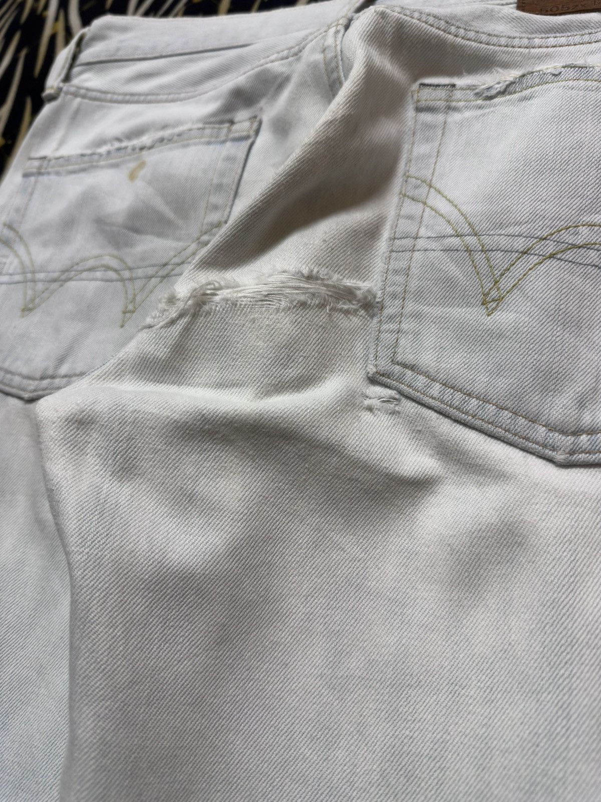 Edwin Vintage Edwin 505zx Selvedge Light Wash Denim Size US 31 - 10 Thumbnail