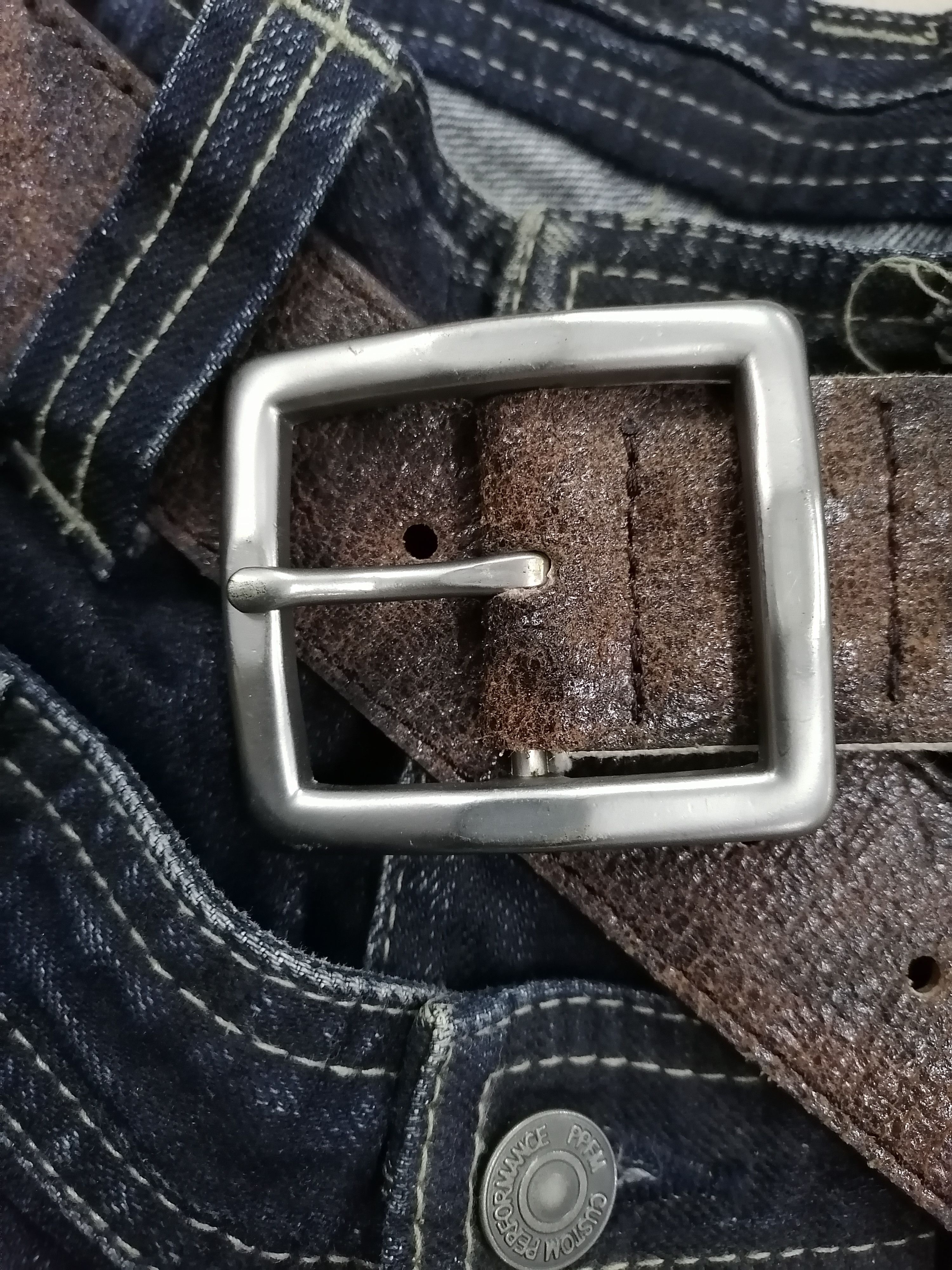If Six Was Nine × Le Grande Bleu (L.G.B.) × Marithe + Francois Girbaud Marithe Francois Girbaud MFG Lace Selvedge Belts Size ONE SIZE - 4 Thumbnail