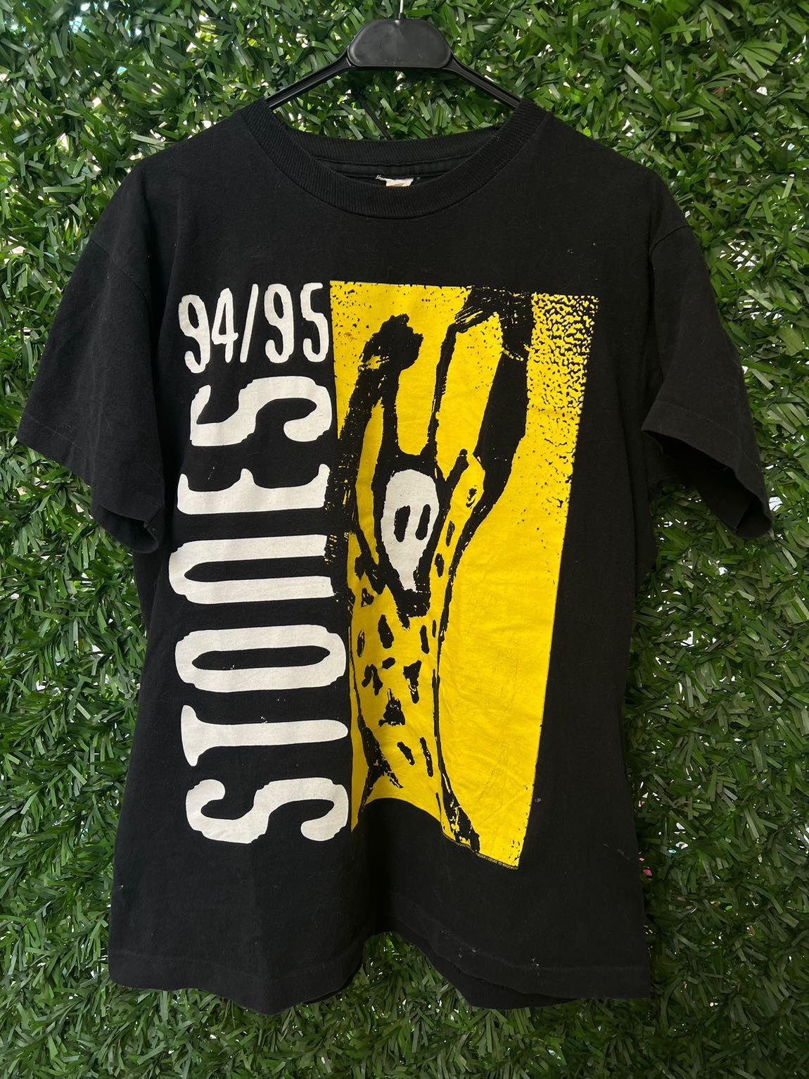 image of Band Tees x Rock Band Rolling Stones 94/95 Tour T Shirt in Black, Men's (Size Large)