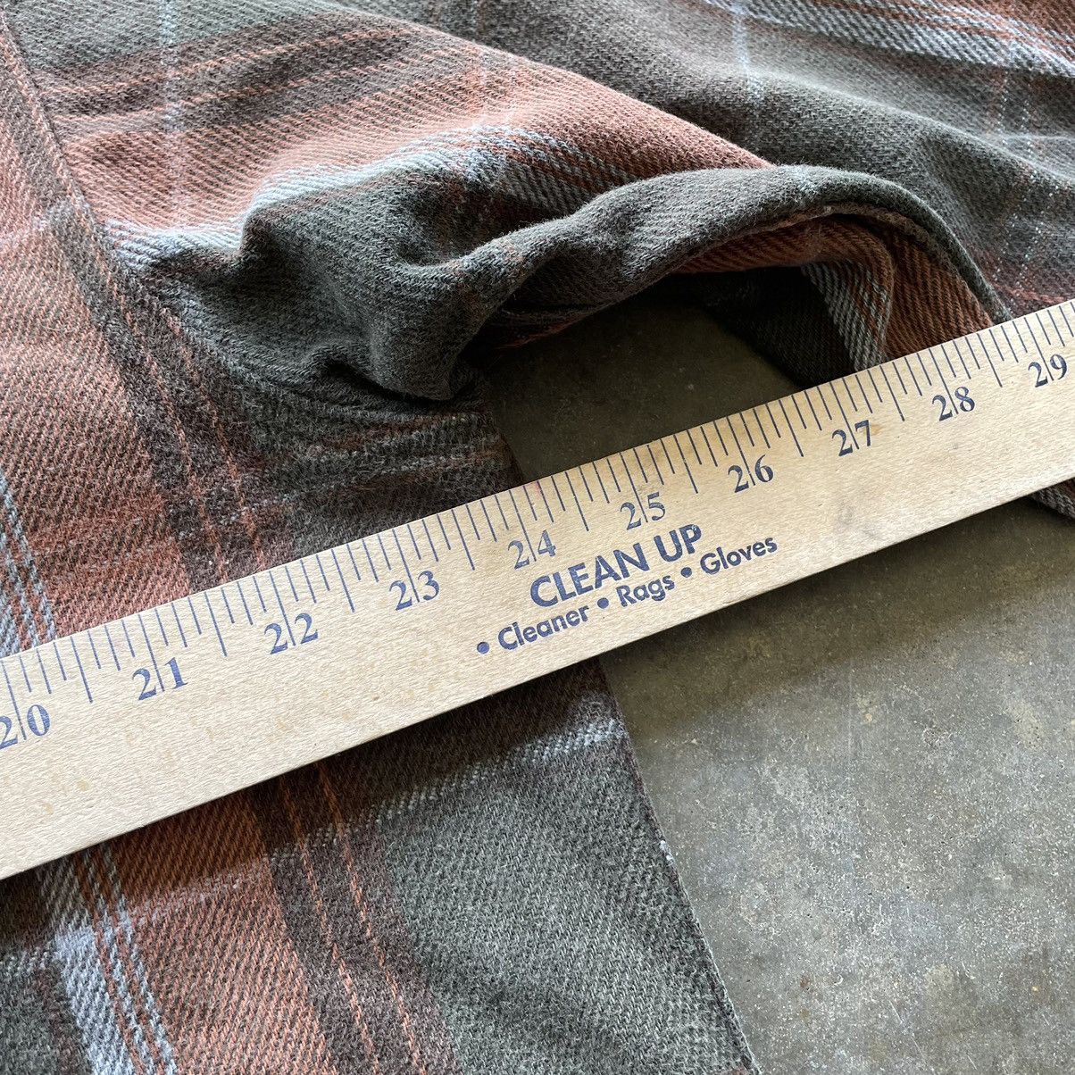 Fieldmaster × Vintage Vintage 90s Brown Green Plaid Flannel Button Up Grunge Size US L / EU 52-54 / 3 - 8 Thumbnail