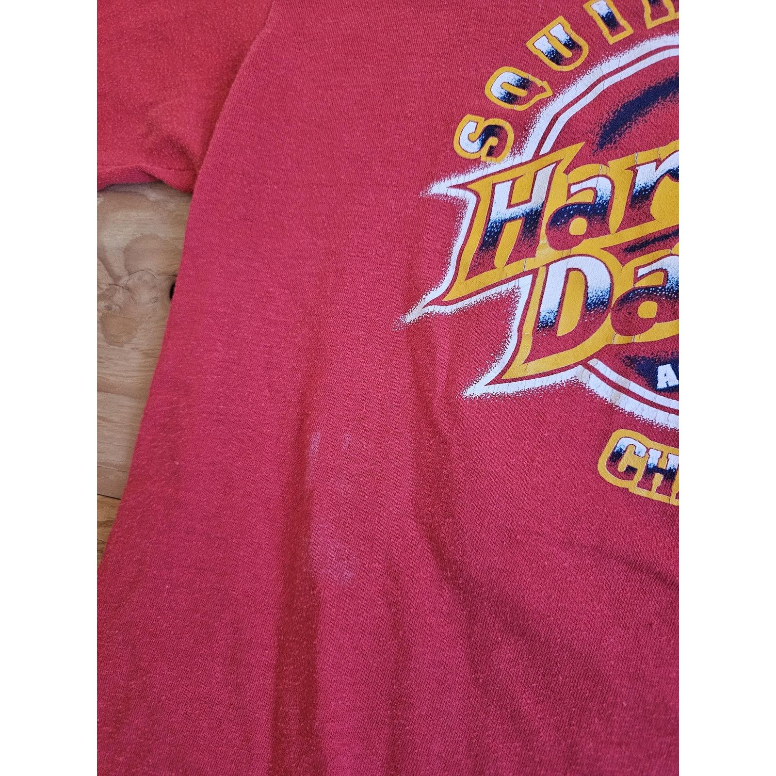 Other 80s Harley Davidson Yuma Prison Run Squirrels Red Shirt Sz M Size US M / EU 48-50 / 2 - 7 Thumbnail
