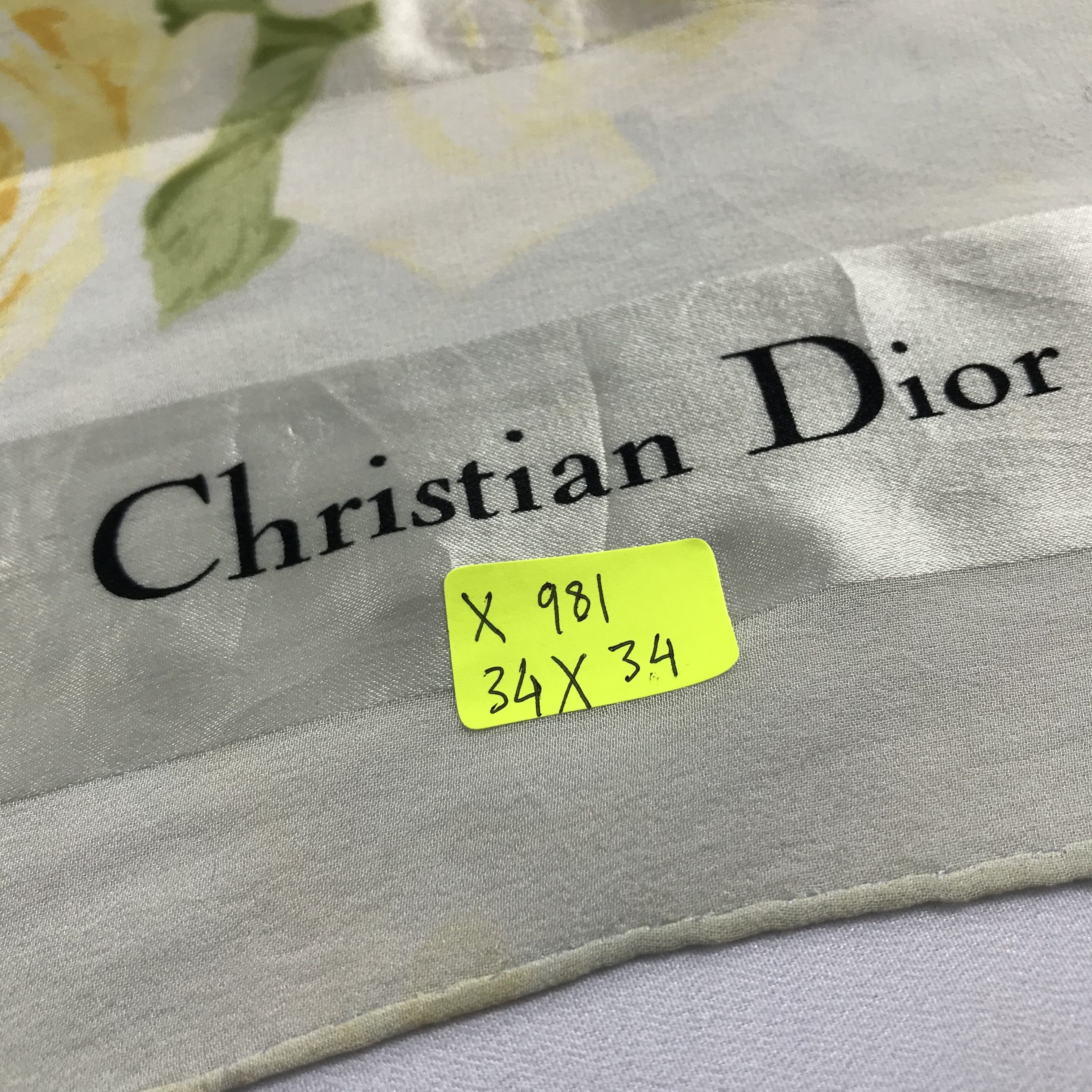 Vintage Vintage Christian Dior Silk Scarf Size ONE SIZE - 7 Thumbnail