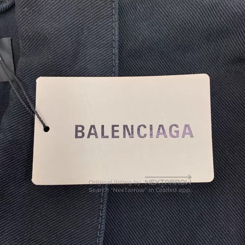 Balenciaga Balenciaga Black Washed Distressed Logo Letter Printed Cot Size US S / EU 44-46 / 1 - 6 Thumbnail