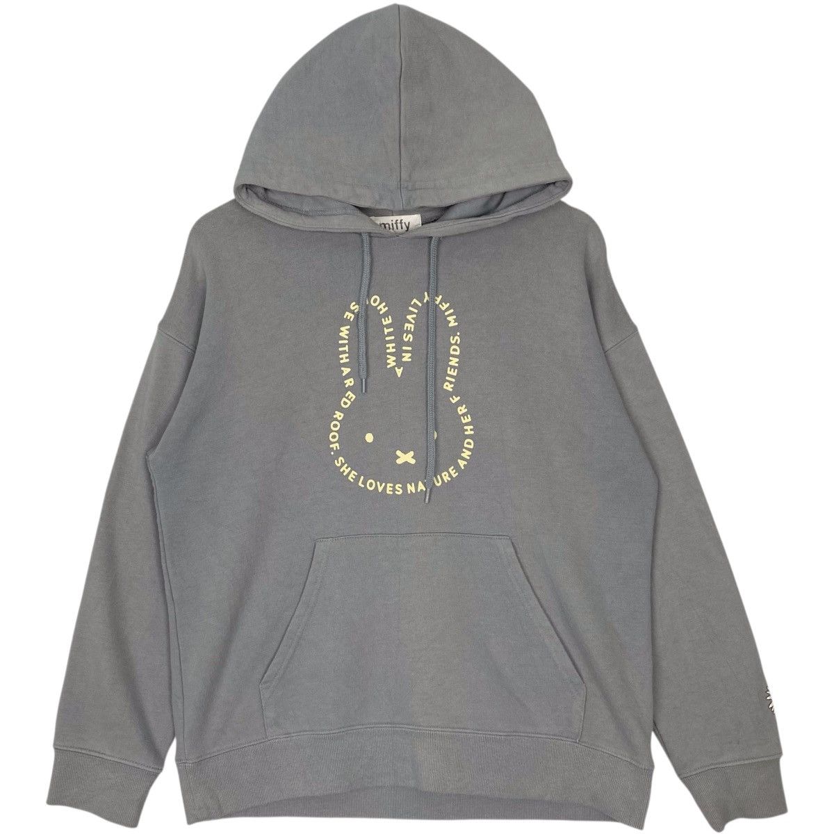 Vintage Vintage Miffy Hoodie Sweater Gray Pullover Jumper Size M Size M / US 6-8 / IT 42-44 - 1 Thumbnail