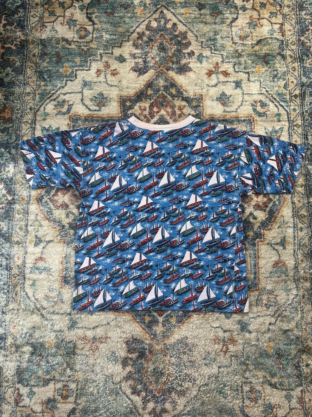 Vintage Vintage Sailboats All Over Print T-shirt Medium Size US M / EU 48-50 / 2 - 2 Thumbnail