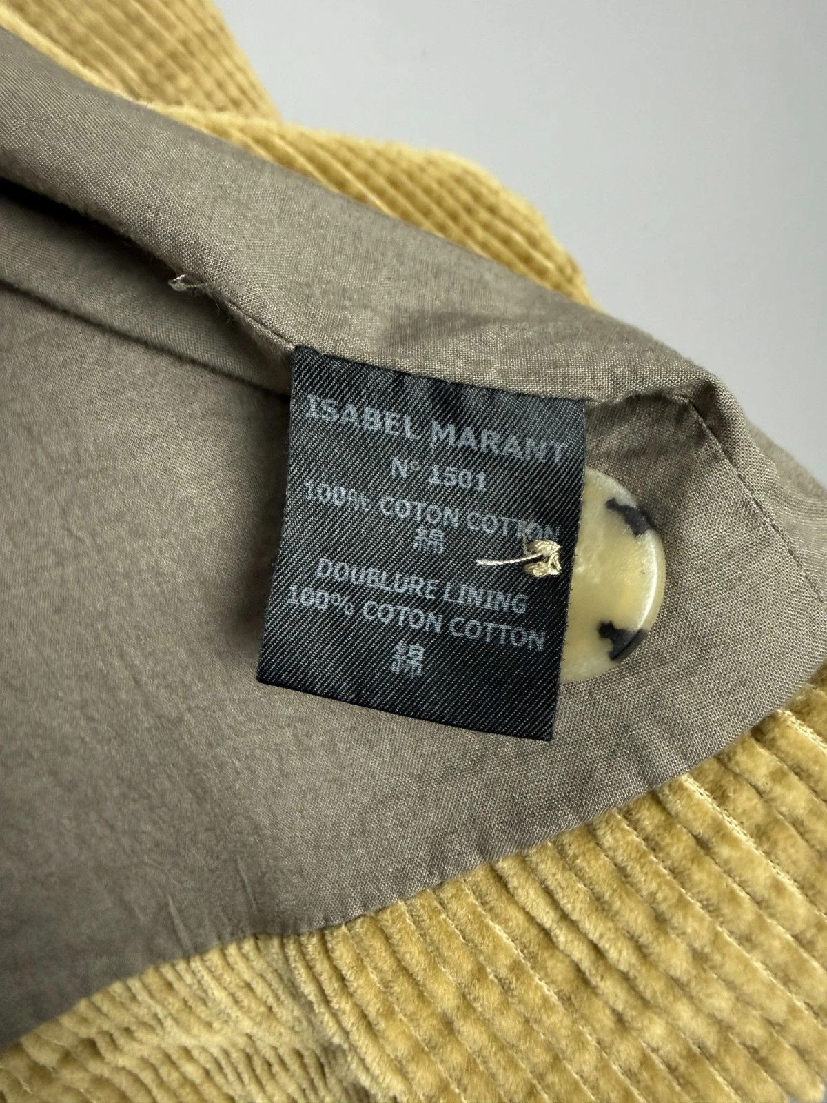 Isabel Marant Etoile Isabel Marant Étoile Corduroy Jacket Beige Double Breasted Size XS / US 0-2 / IT 36-38 - 5 Thumbnail