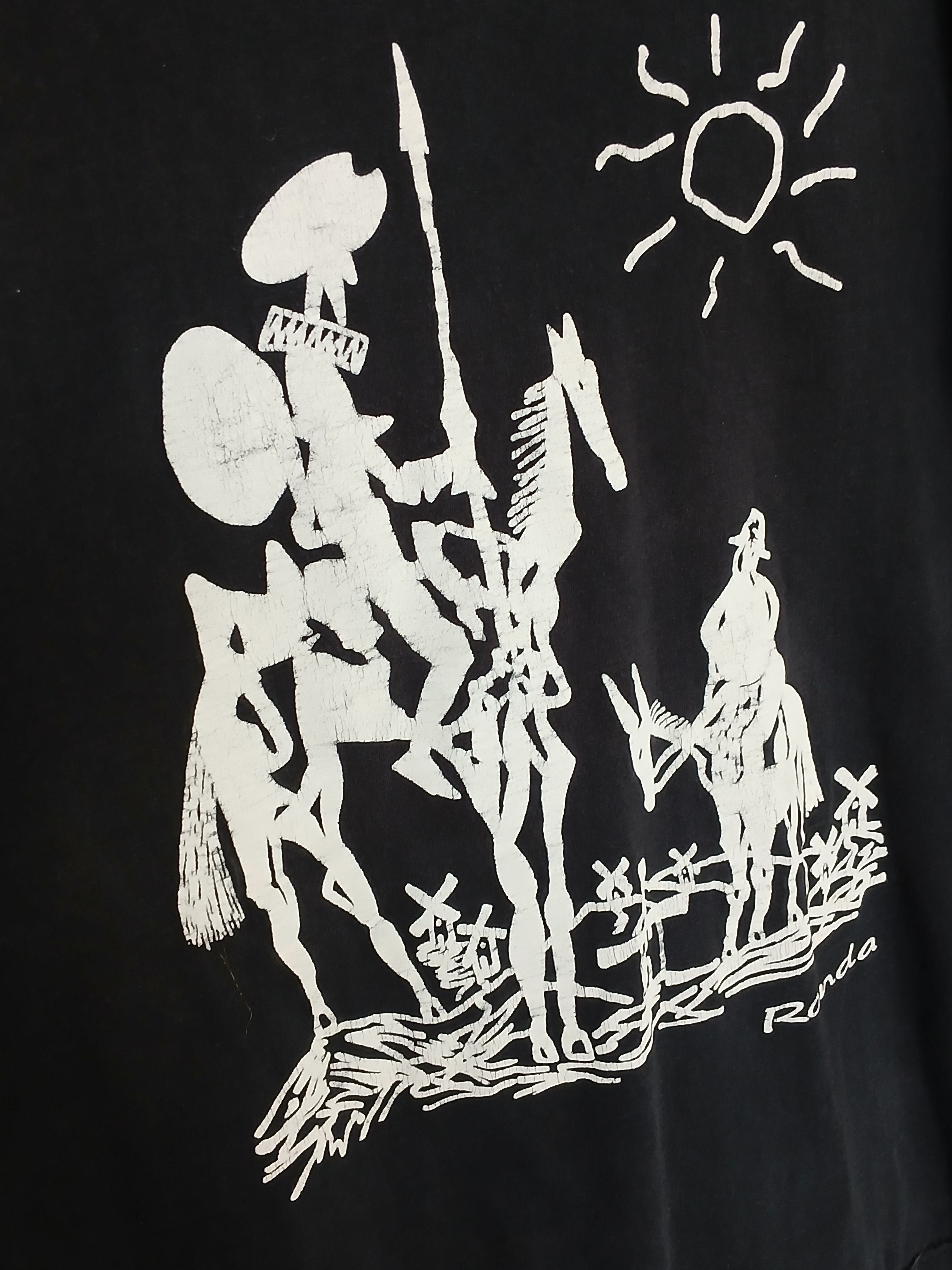 Vintage Pablo Picasso Don Quijote T-Shirt Size US M / EU 48-50 / 2 - 3 Thumbnail