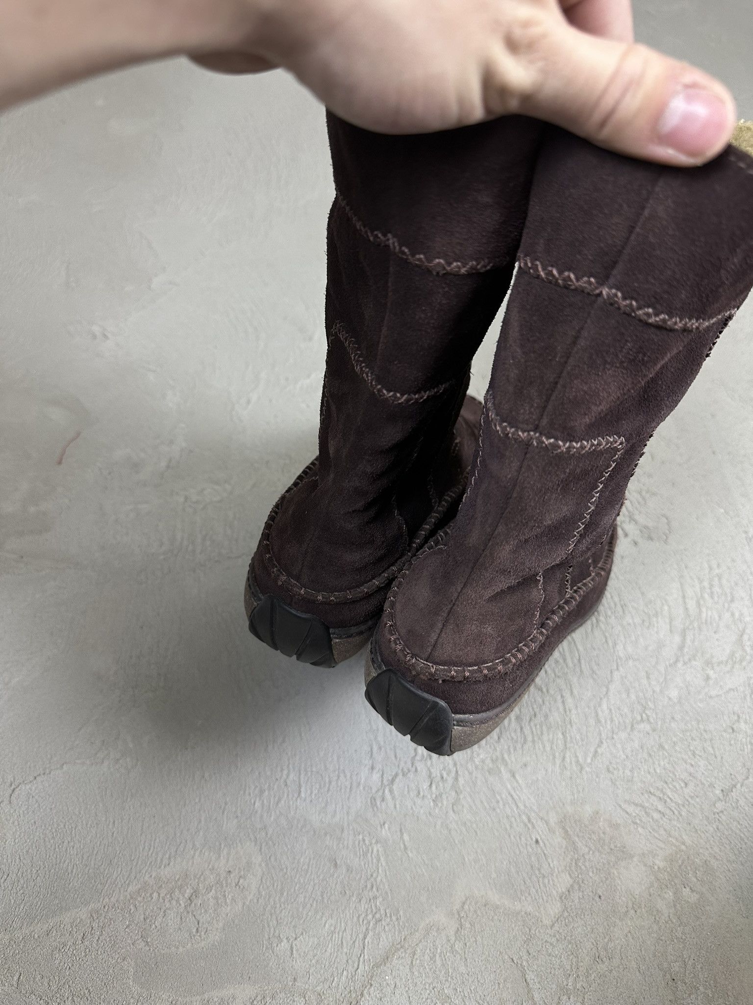Timberland Vintage Y2k Timberland Suede Sherpa Womens Boots Size US 9 / IT 39 - 7 Thumbnail