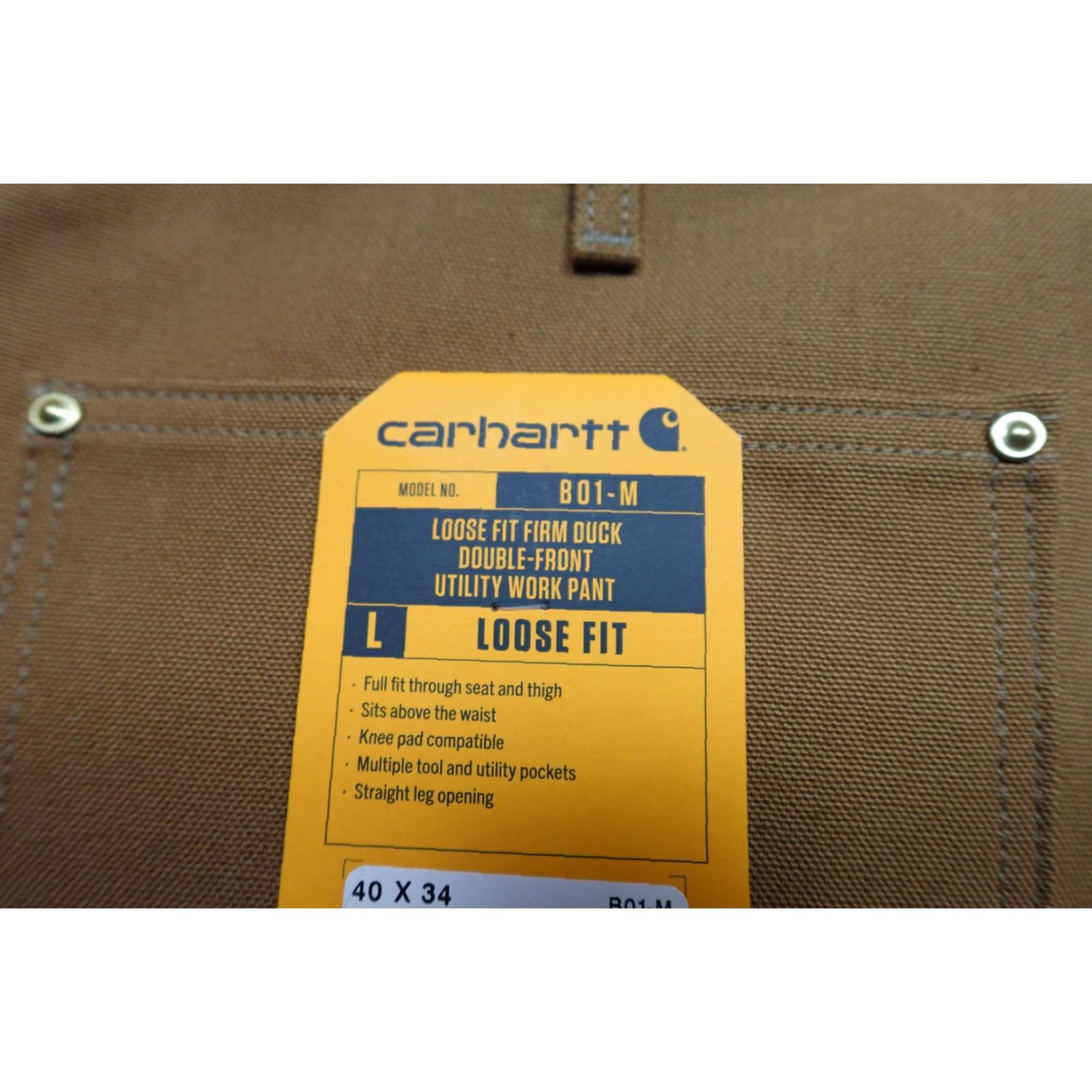 Carhartt VINTAGE Carhartt Double Knee Pants Mens 40x34 Brown Duck Canvas Carpenter Work USA NWT Size US 40 / EU 56 - 2 Thumbnail