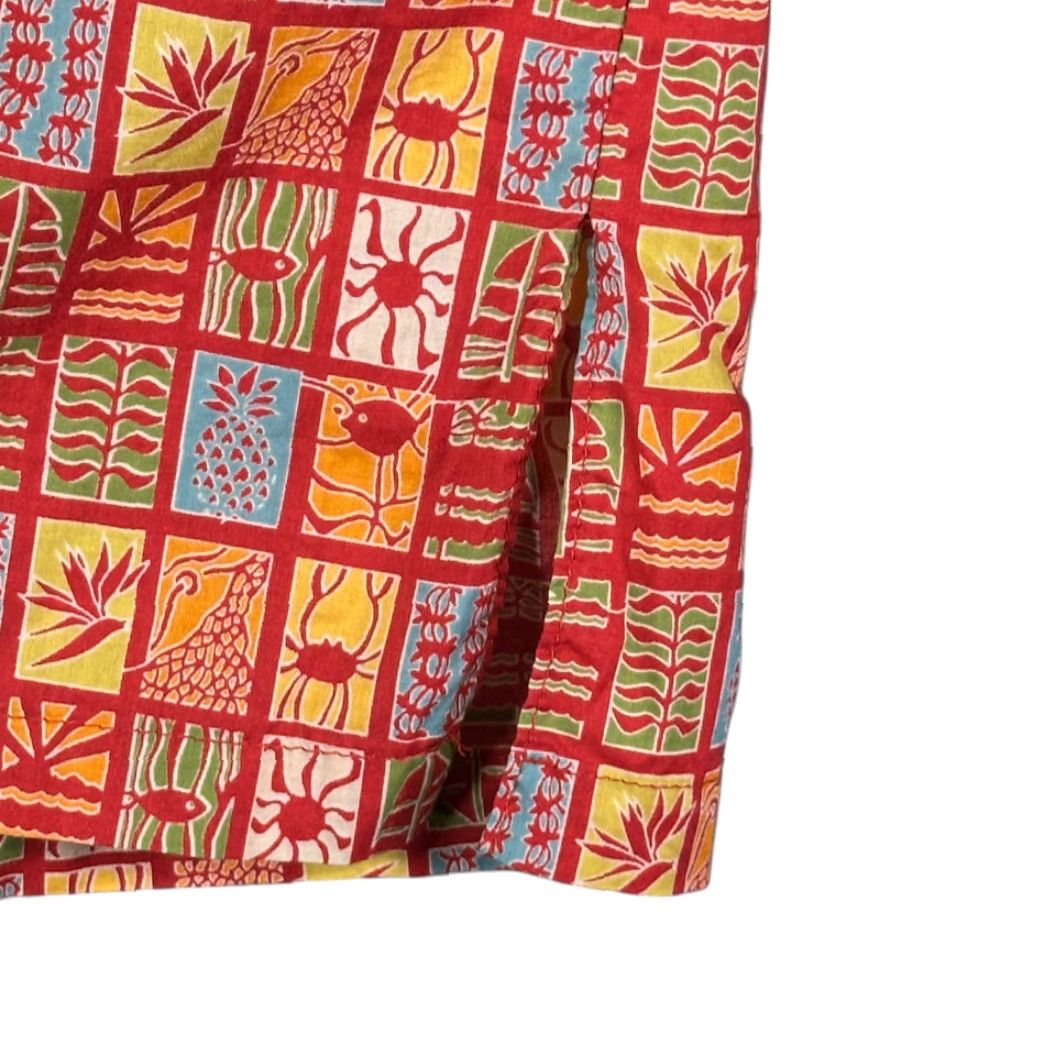 Tori Richard VINTAGE Tori Richard Hawaiian Shirt Adult EXTRA LARGE Red Aloha Geometric Fish Shirt XL Mens Size US XL / EU 56 / 4 - 7 Thumbnail