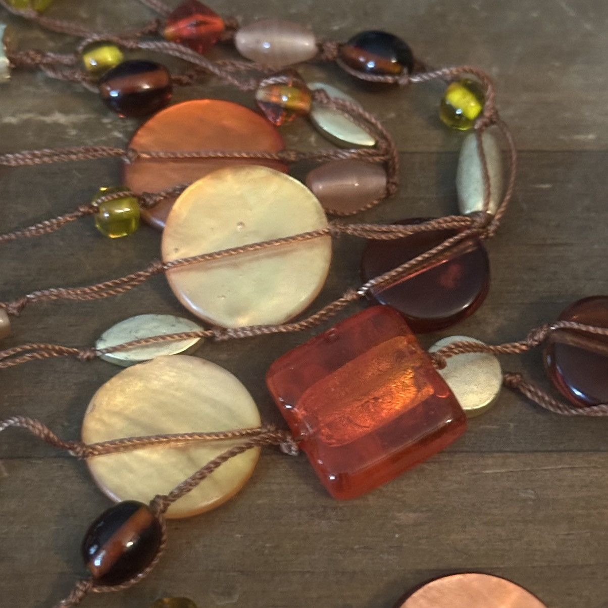 Coldwater Creek Coldwater creek earth tone station glass bead necklace Size ONE SIZE - 4 Thumbnail