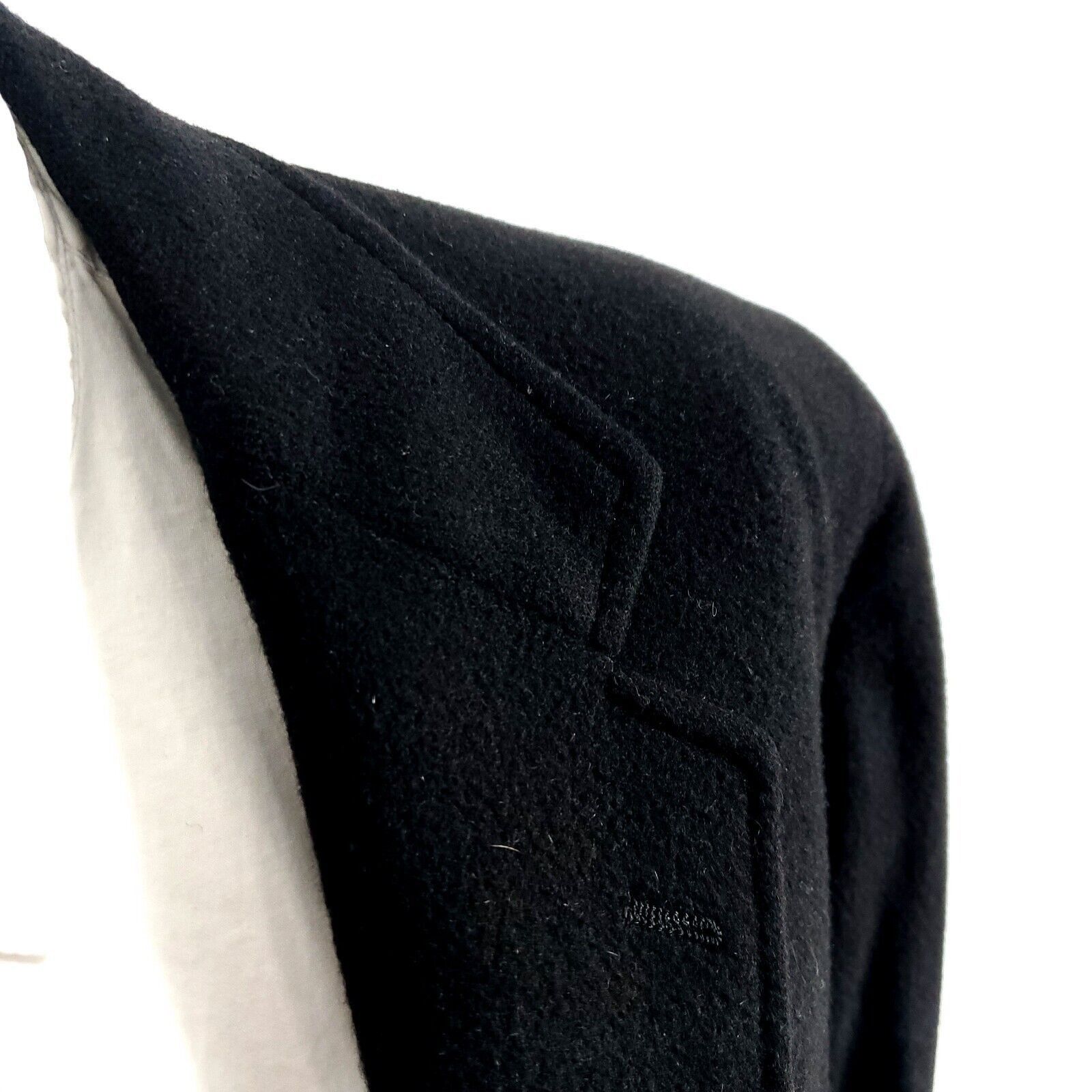 Designer Joe Frank 100% Cashmere 2 Button Sport Coat 44L Black Blazer Size 44L - 2 Thumbnail
