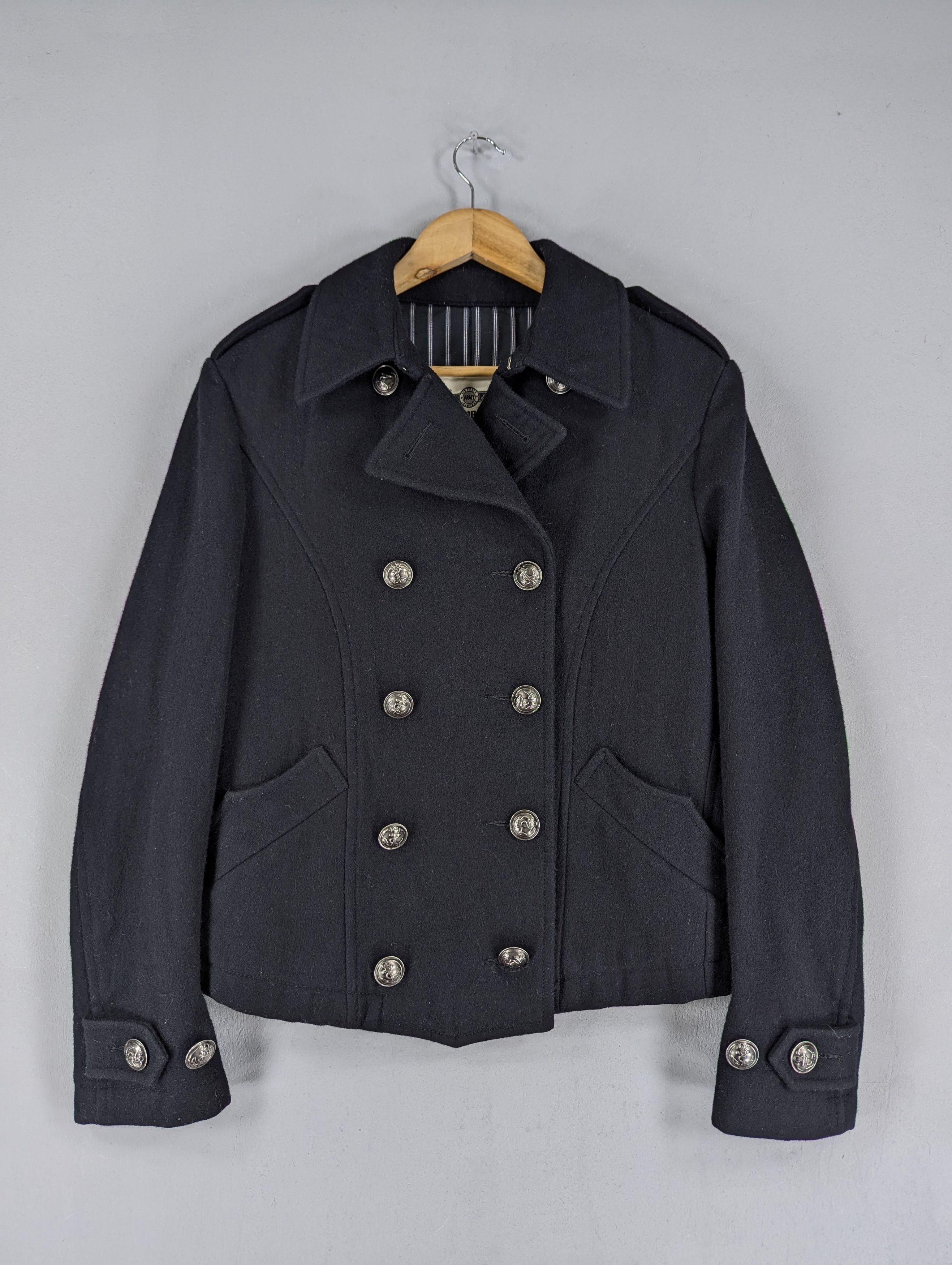 PPFM ウールジャケット PPFM PPFM Double Breasted Wool Military Style Jacket | Grailed