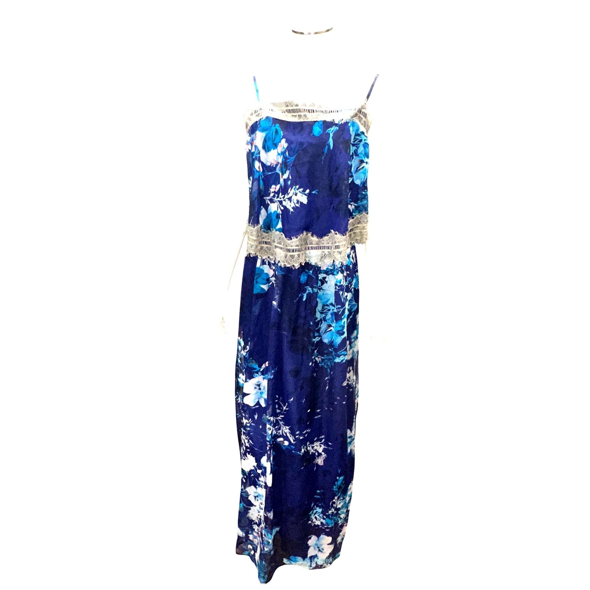 Other Twelfth Street by Cynthia Vincent Small Navy Floral Silk Max Size S / US 4 / IT 40 - 2 Thumbnail
