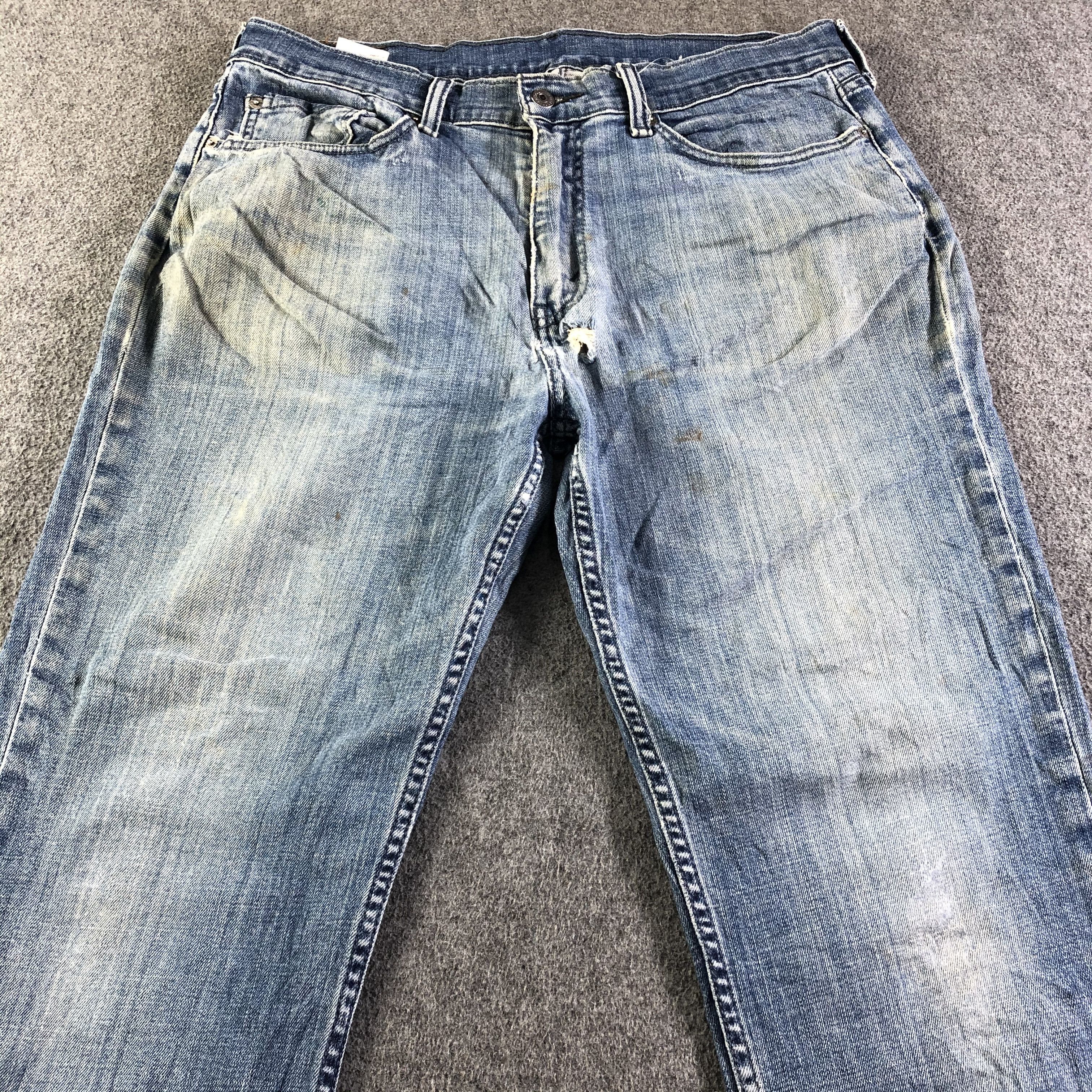 Levi's Vintage Blue Wash Levis 514 Jeans-J4484 Size US 35 - 3 Thumbnail