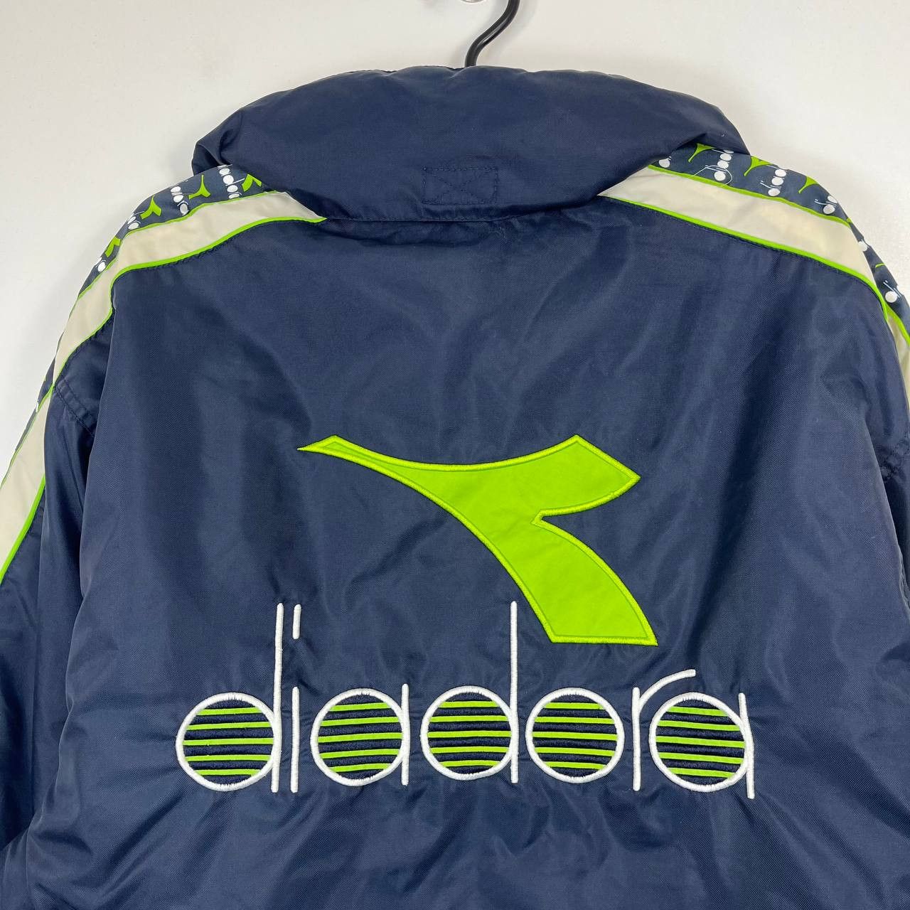 Diadora Diadora Vintage Padded Jacket Coat Big Logo Spell Out Navy M Size US M / EU 48-50 / 2 - 9 Thumbnail