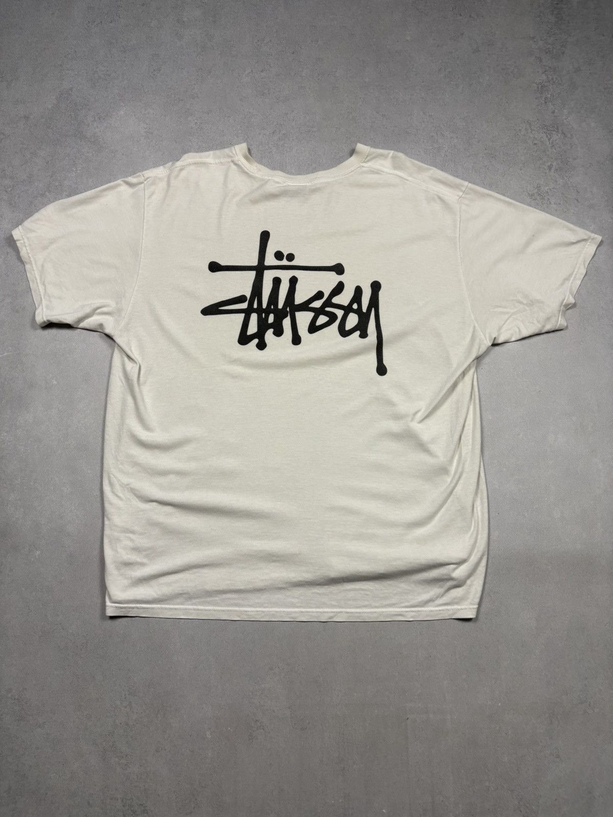 Stussy Vintage Stussy Big Logo Back Print T-Shirt Y2K Streetwear Size US XL / EU 56 / 4 - 2 Thumbnail